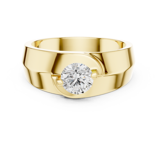 Exquisite 0.8 ct Round Diamond Lab Grown Diamond Ring