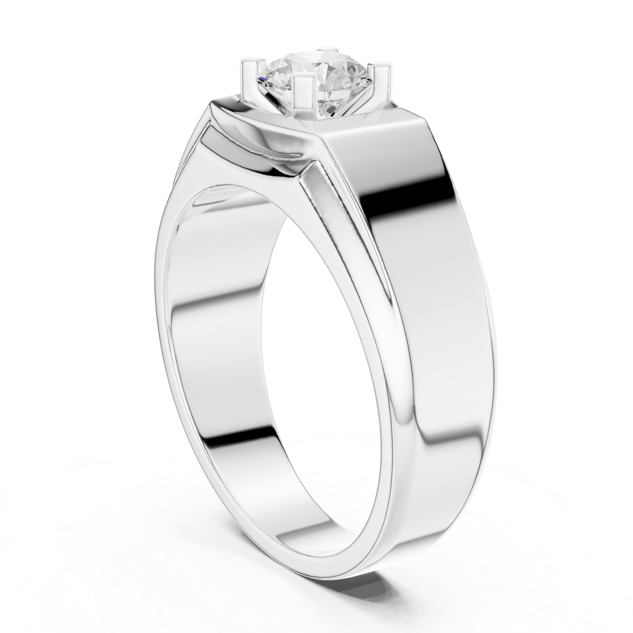 Round Brilliant 0.8 ct Diamond Solitaire