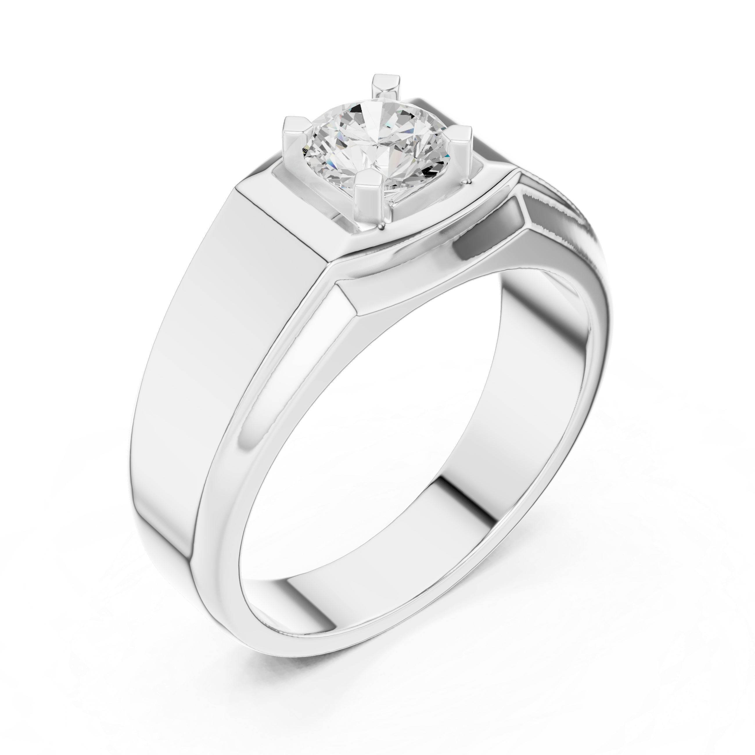Round Brilliant 0.8 ct Diamond Solitaire