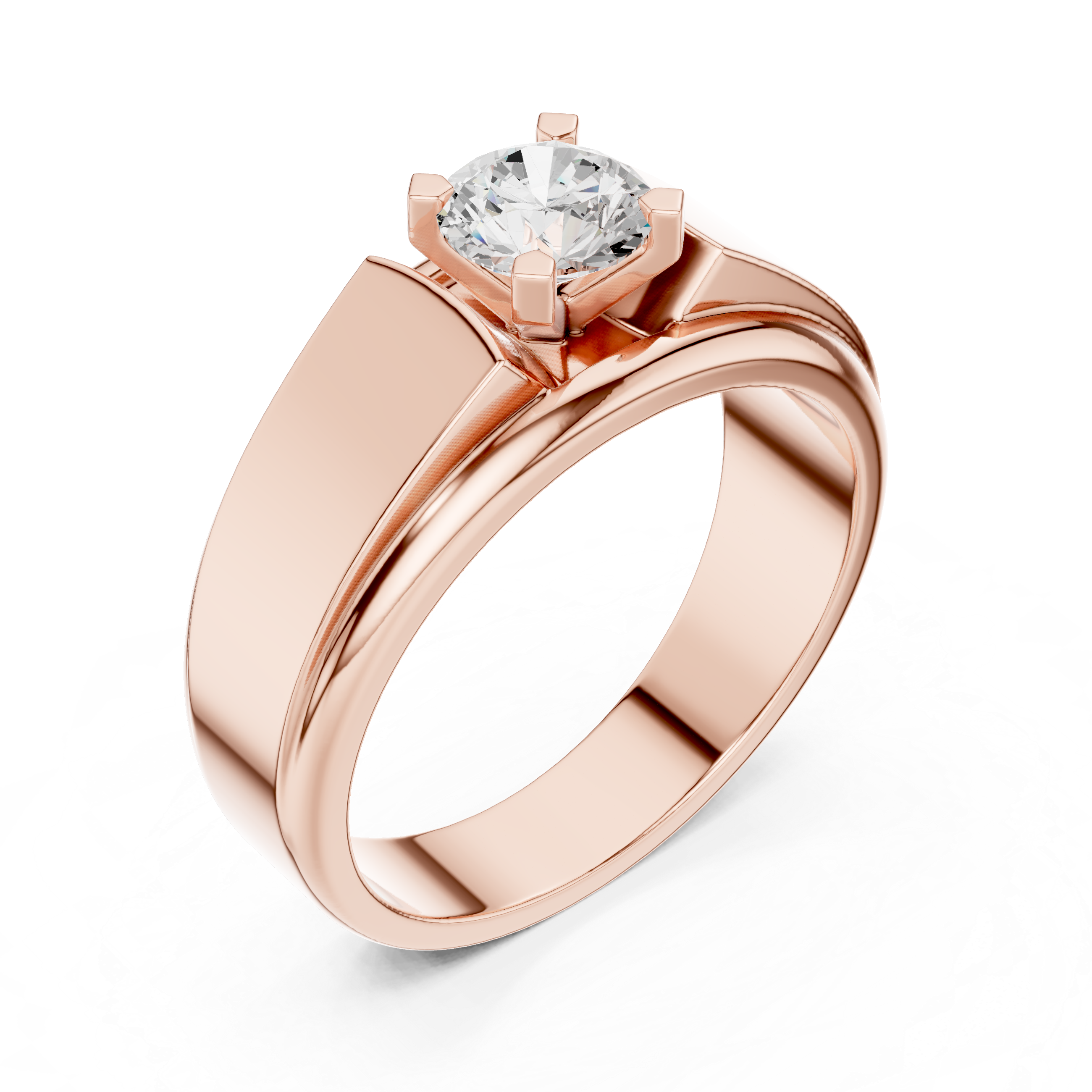 Classic 0.8 ct Round Solitaire Lab Grown Diamond Ring