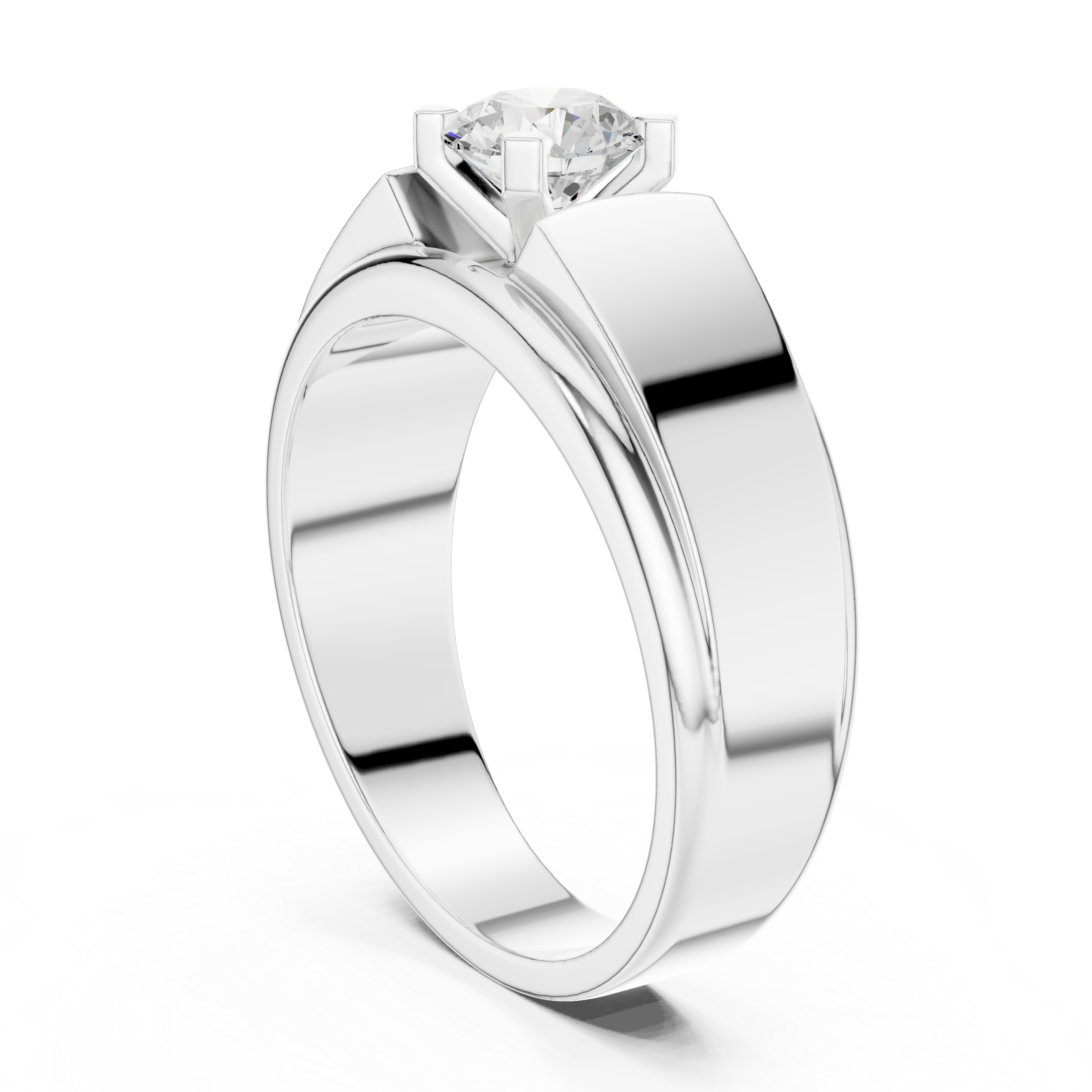 Classic 0.8 ct Round Solitaire Lab Grown Diamond Ring