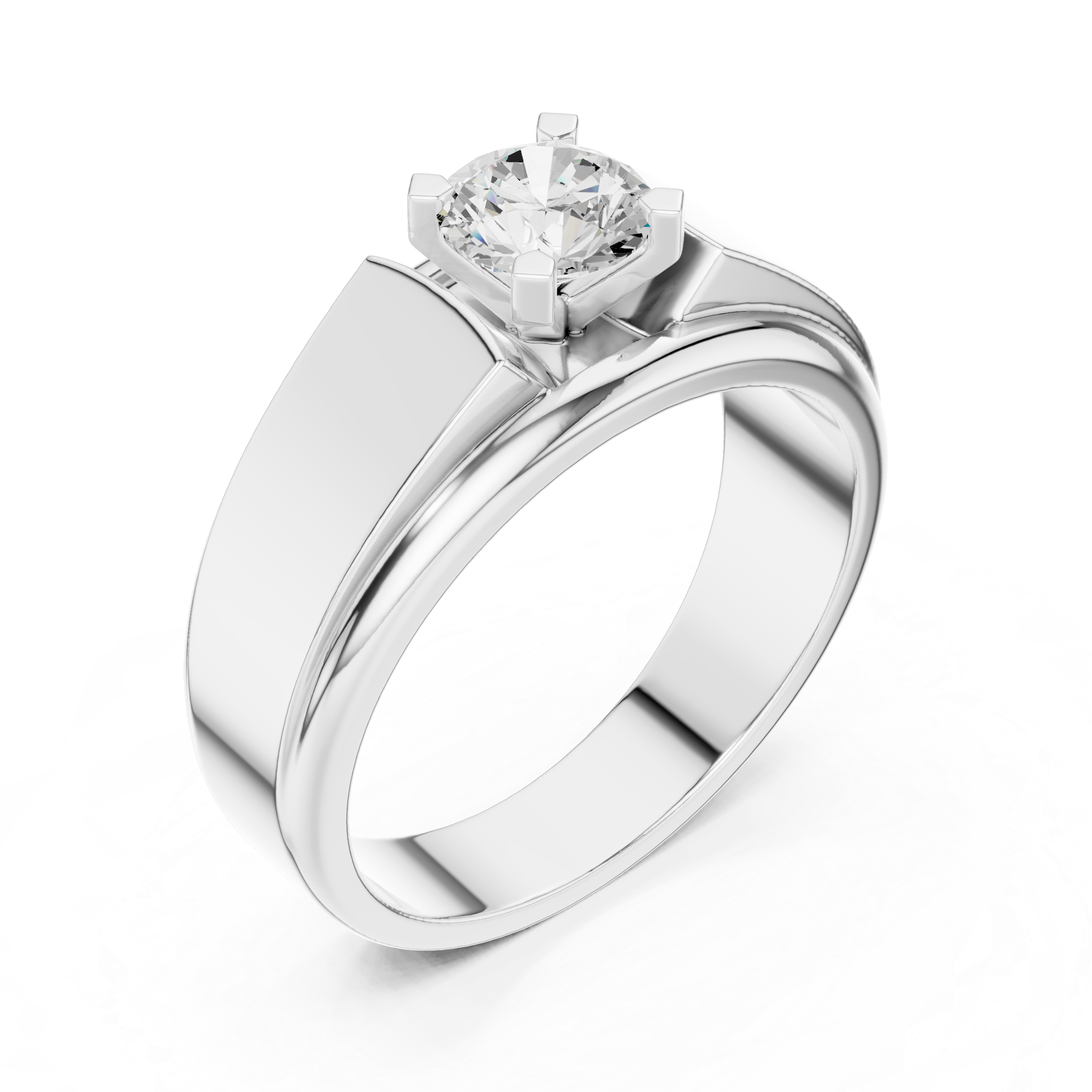 Classic 0.8 ct Round Solitaire Lab Grown Diamond Ring
