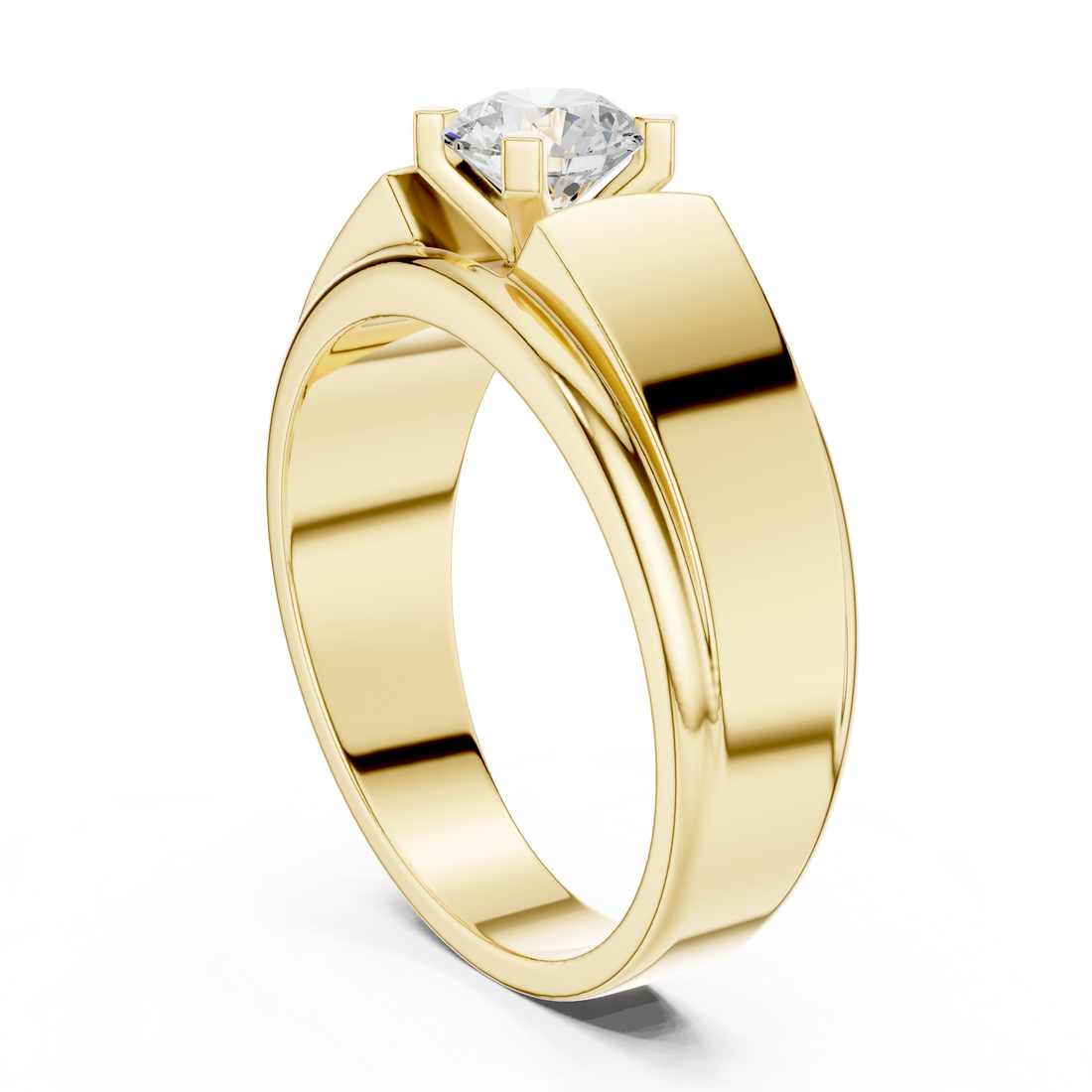 Classic 0.8 ct Round Solitaire Lab Grown Diamond Ring