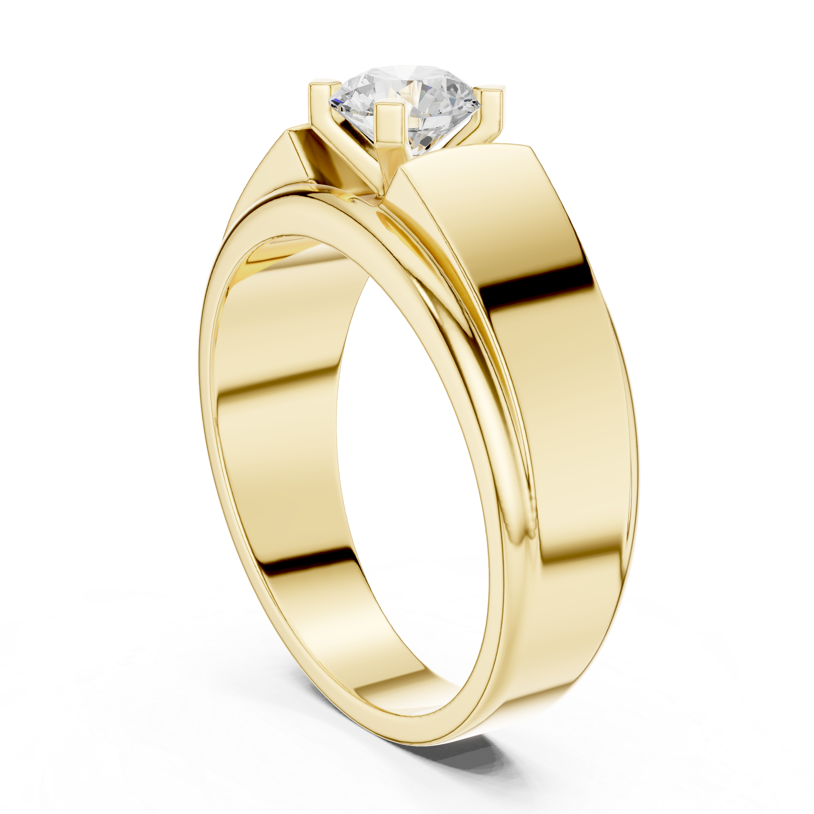 Classic 0.8 ct Round Solitaire Lab Grown Diamond Ring