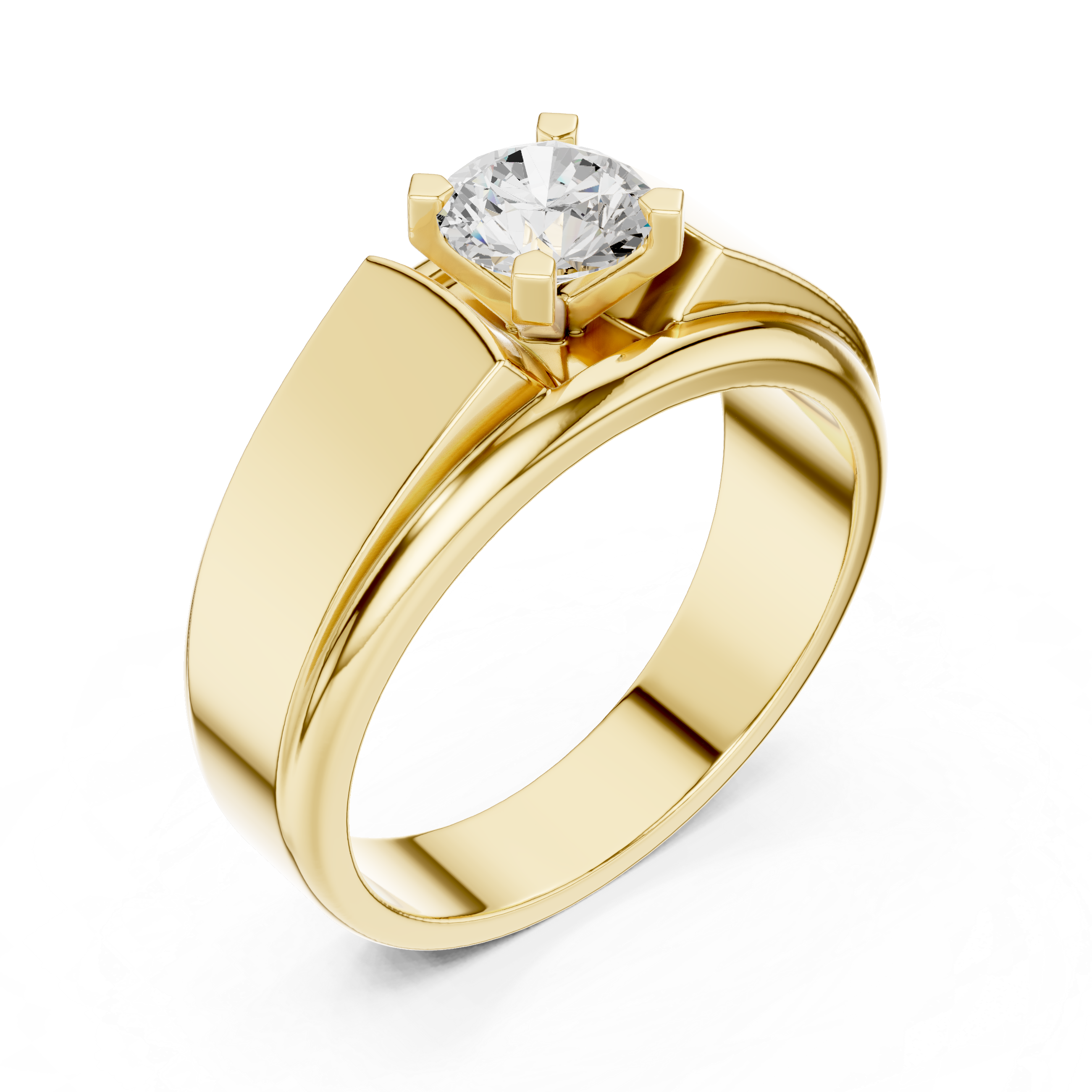 Classic 0.8 ct Round Solitaire Lab Grown Diamond Ring