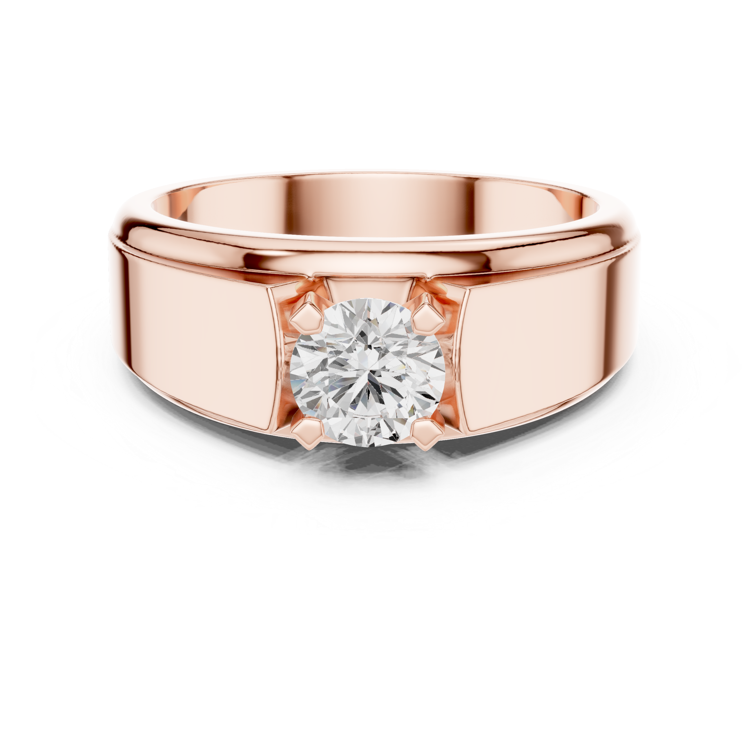 Classic 0.8 ct Round Solitaire Lab Grown Diamond Ring