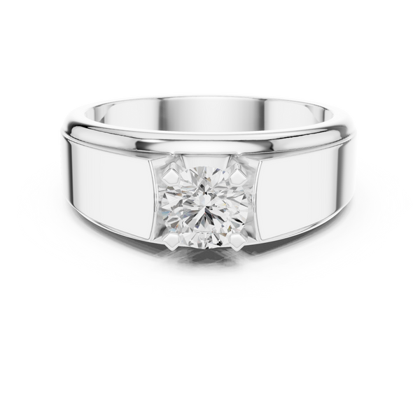 Classic 0.8 ct Round Solitaire Lab Grown Diamond Ring