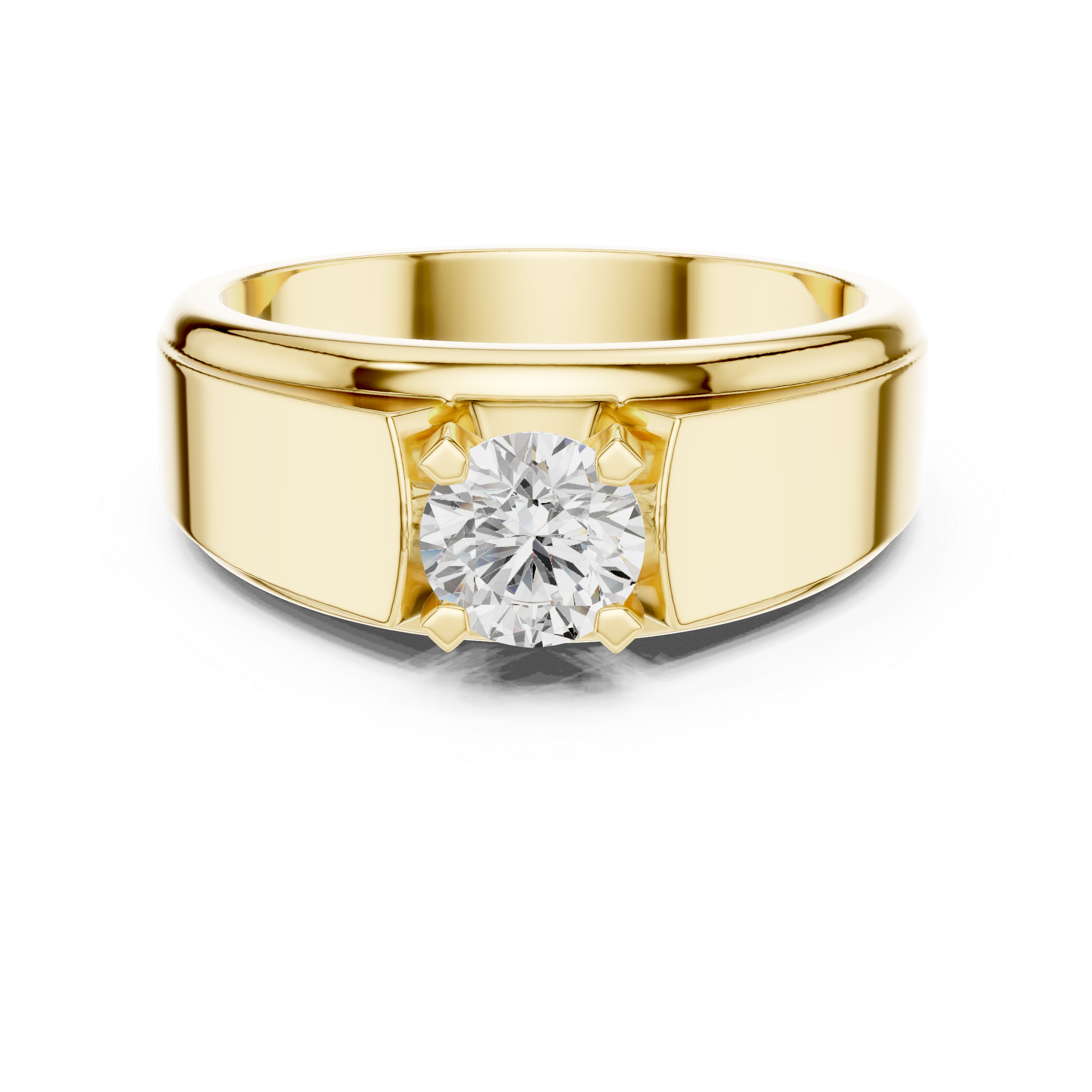 Classic 0.8 ct Round Solitaire Lab Grown Diamond Ring