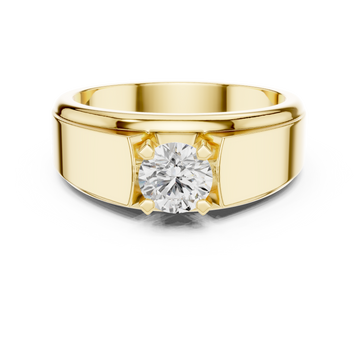 Classic 0.8 ct Round Solitaire Lab Grown Diamond Ring