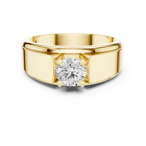 Classic 0.8 ct Round Solitaire Lab Grown Diamond Ring