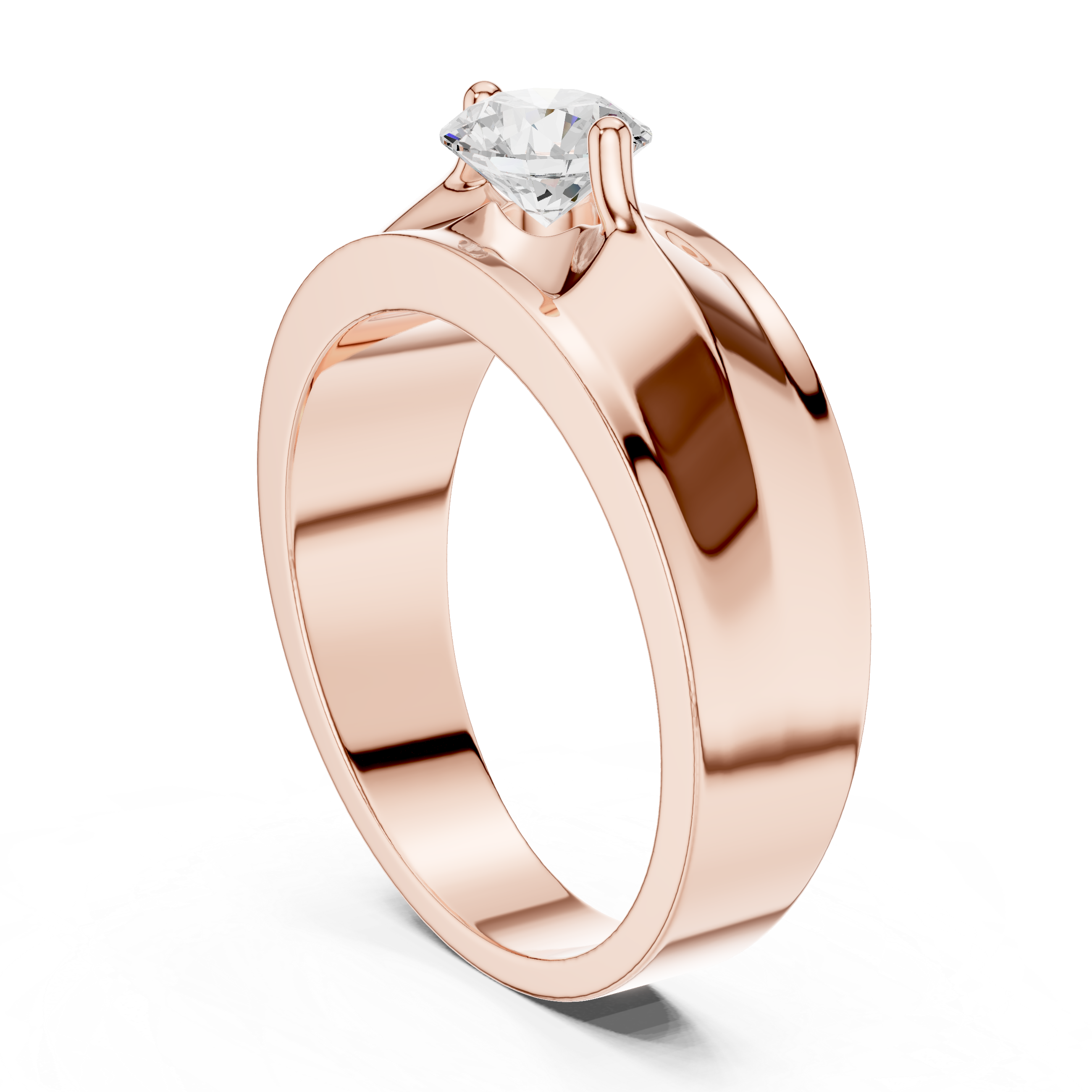 0.8 ct Round Diamond Lab Grown Diamond Ring