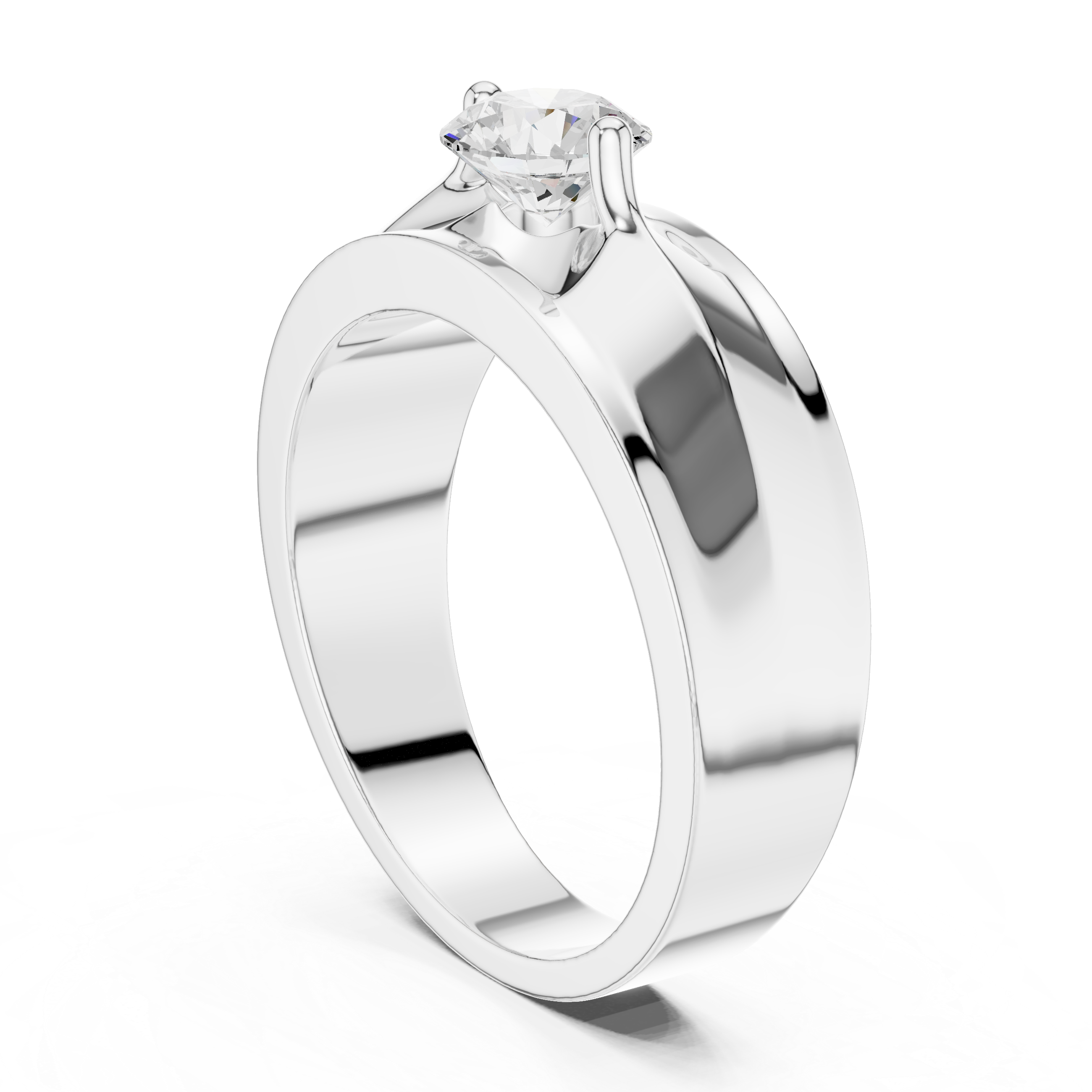 0.8 ct Round Diamond Lab Grown Diamond Ring