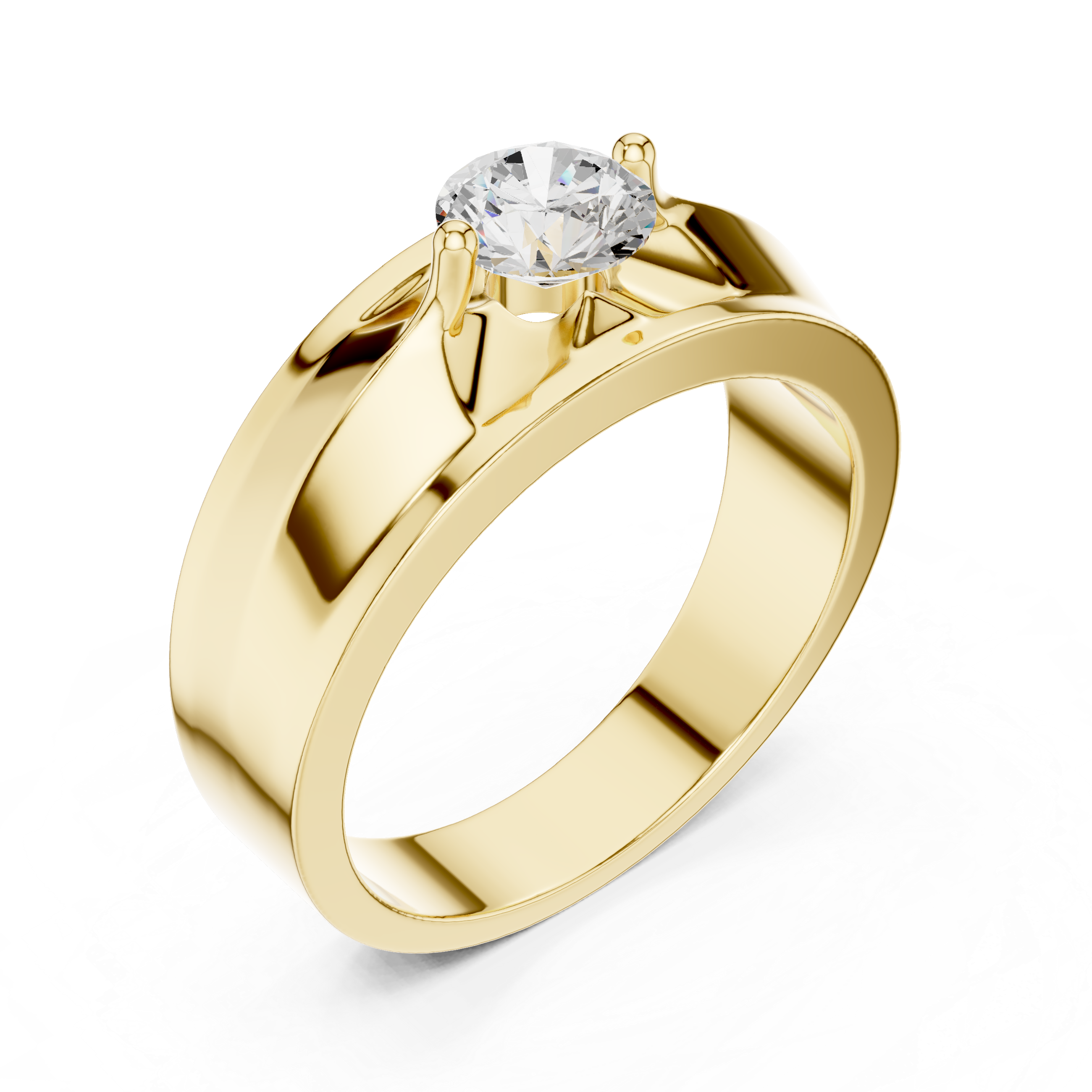 0.8 ct Round Diamond Lab Grown Diamond Ring