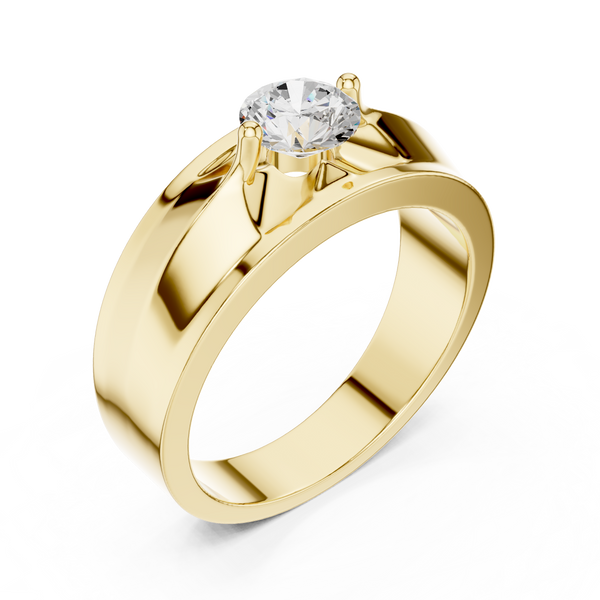 0.8 ct Round Diamond Lab Grown Diamond Ring