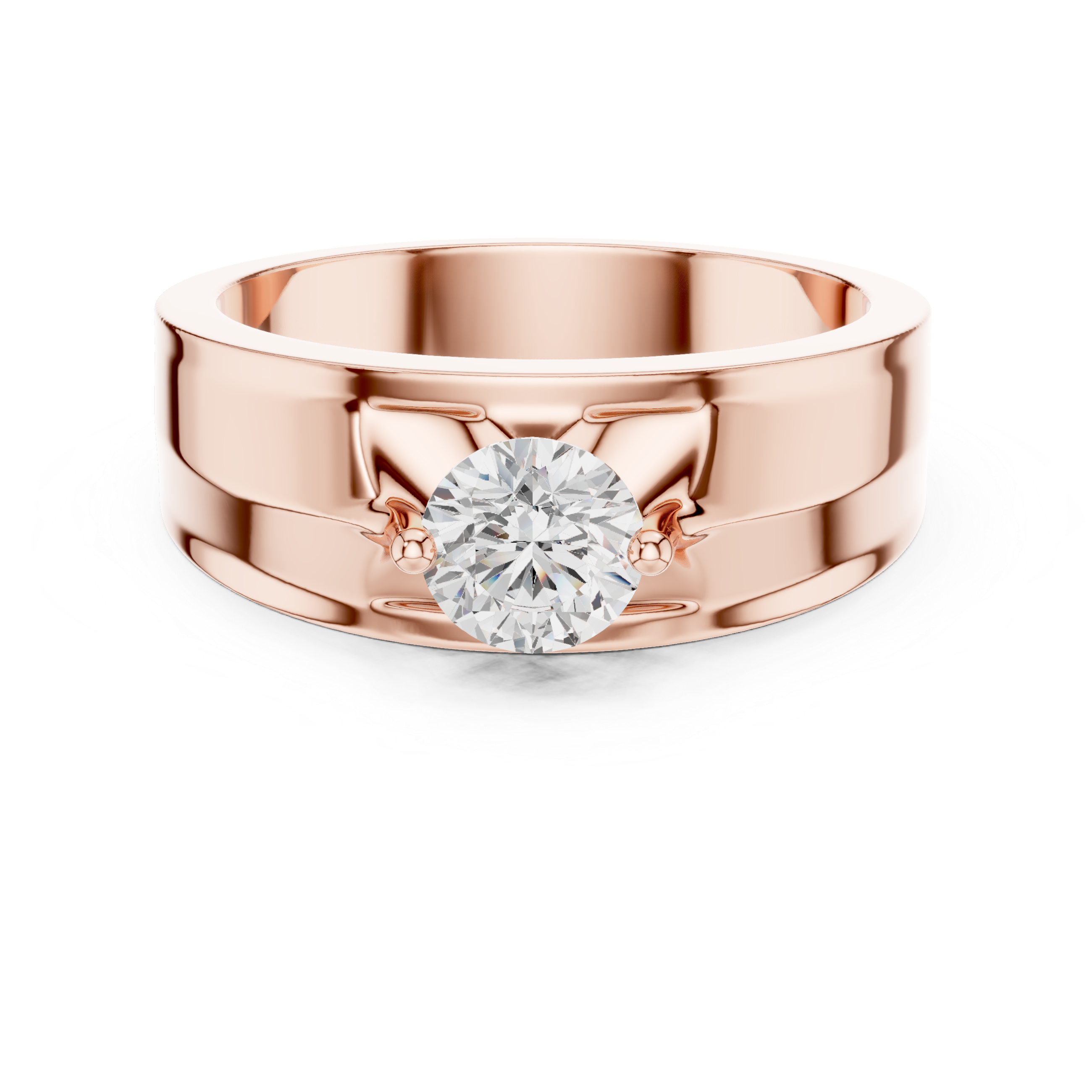 0.8 ct Round Diamond Lab Grown Diamond Ring