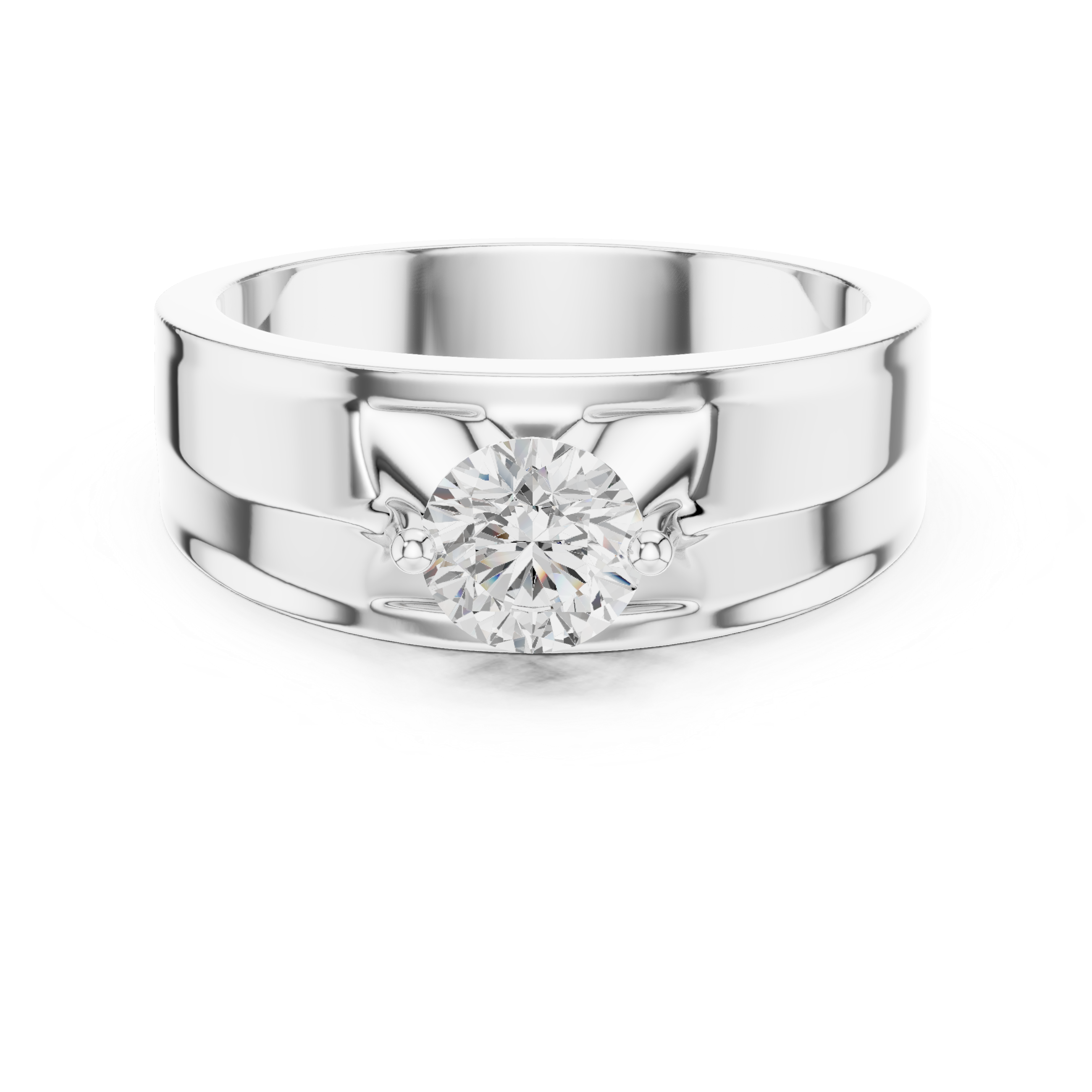 0.8 ct Round Diamond Lab Grown Diamond Ring