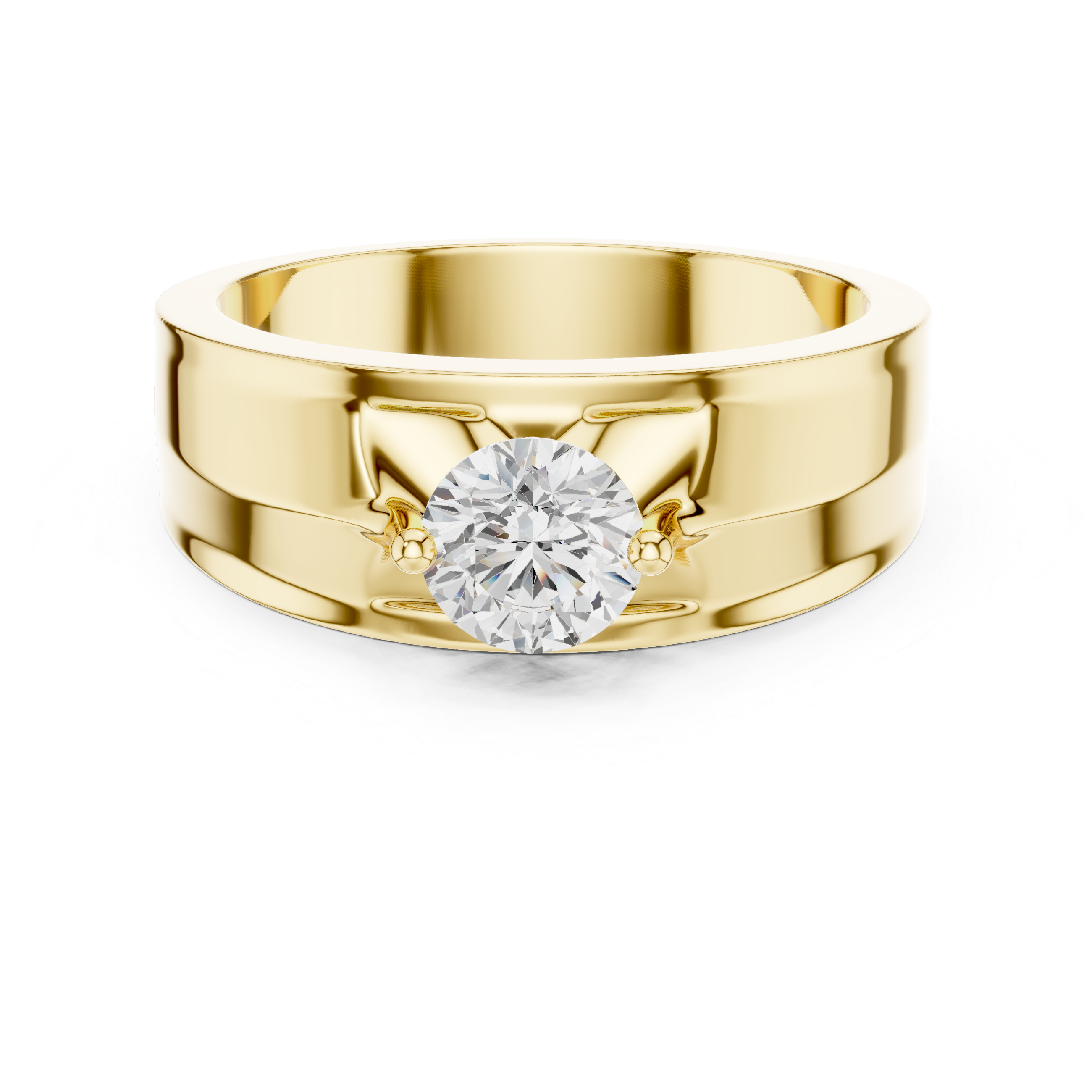 0.8 ct Round Diamond Lab Grown Diamond Ring