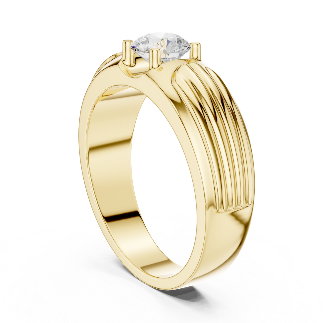 0.8 ct Round Solitaire Diamond Lab Grown Diamond Ring