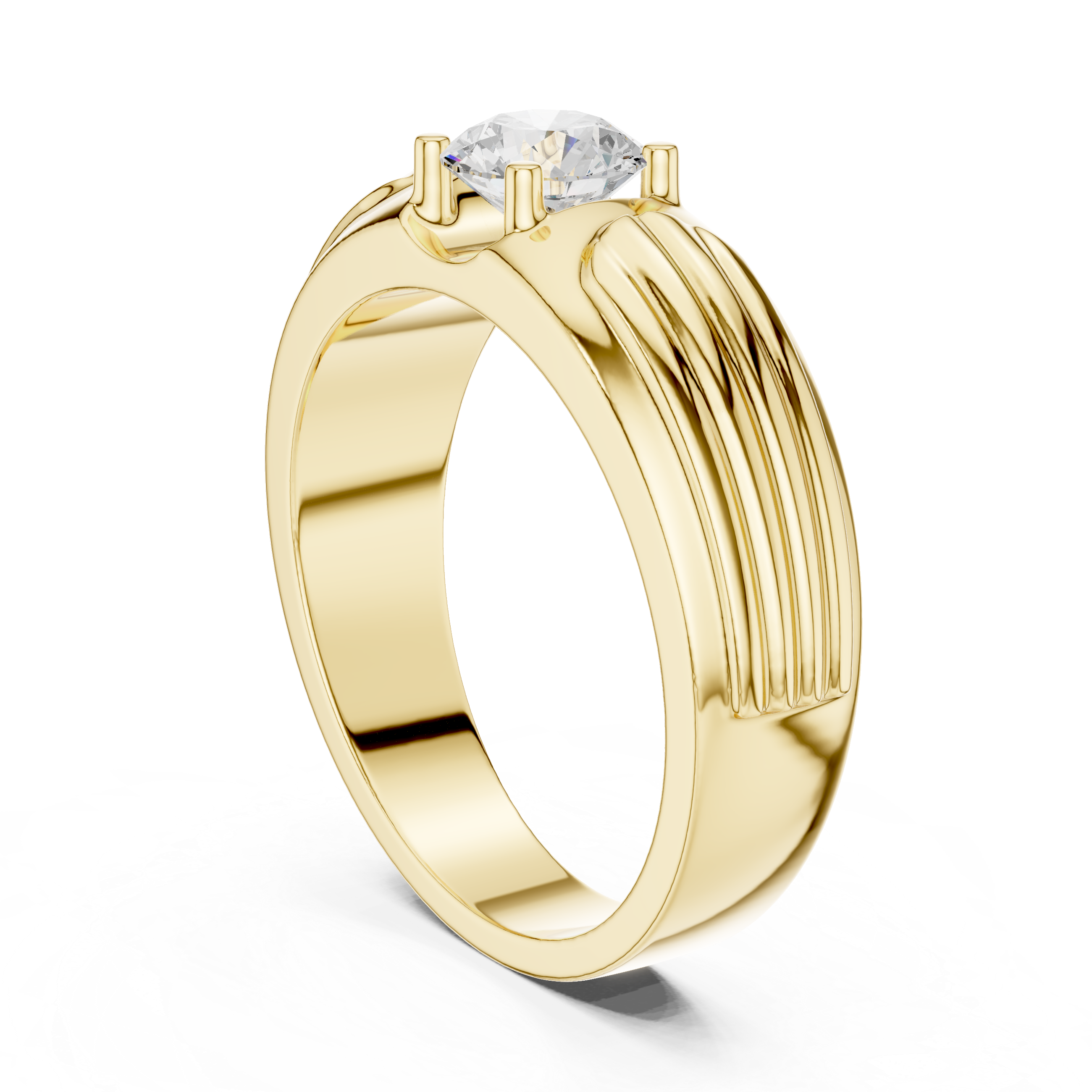 0.8 ct Round Solitaire Diamond Lab Grown Diamond Ring