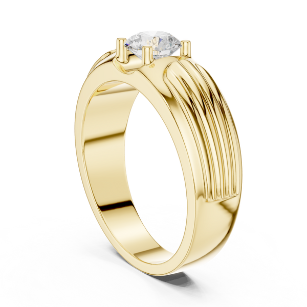 0.8 ct Round Solitaire Diamond Lab Grown Diamond Ring