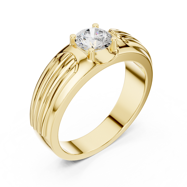 0.8 ct Round Solitaire Diamond Lab Grown Diamond Ring