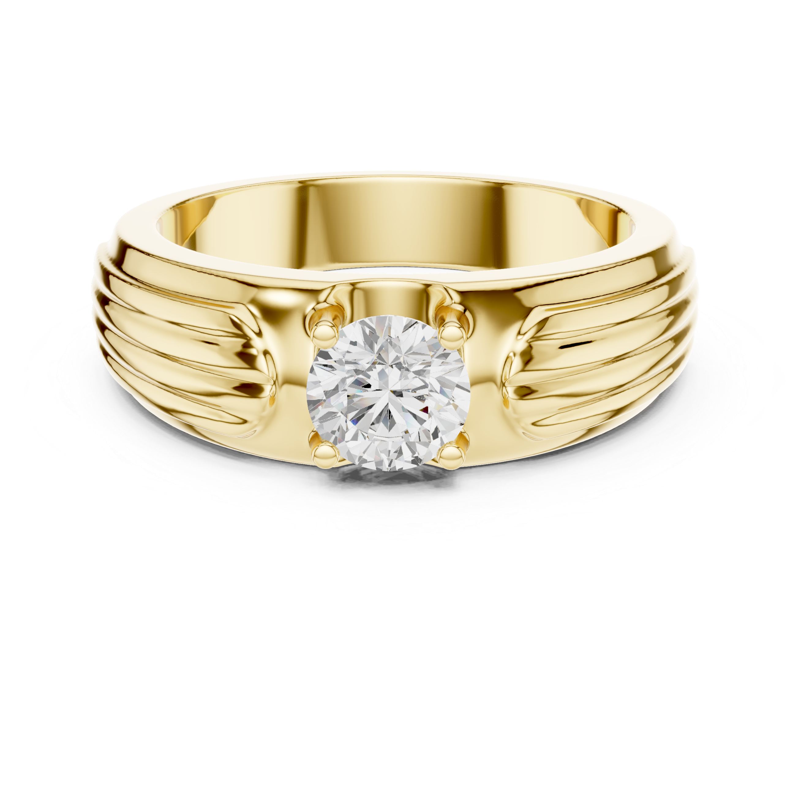 0.8 ct Round Solitaire Diamond Lab Grown Diamond Ring