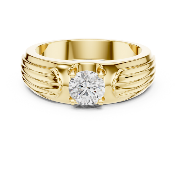 0.8 ct Round Solitaire Diamond Lab Grown Diamond Ring