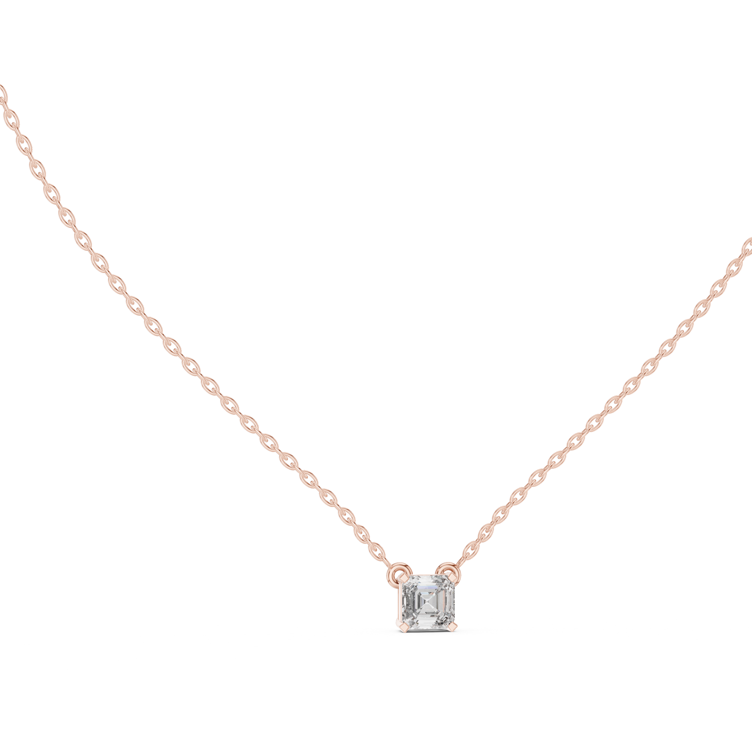 Twin Flame lab grown diamond pendant