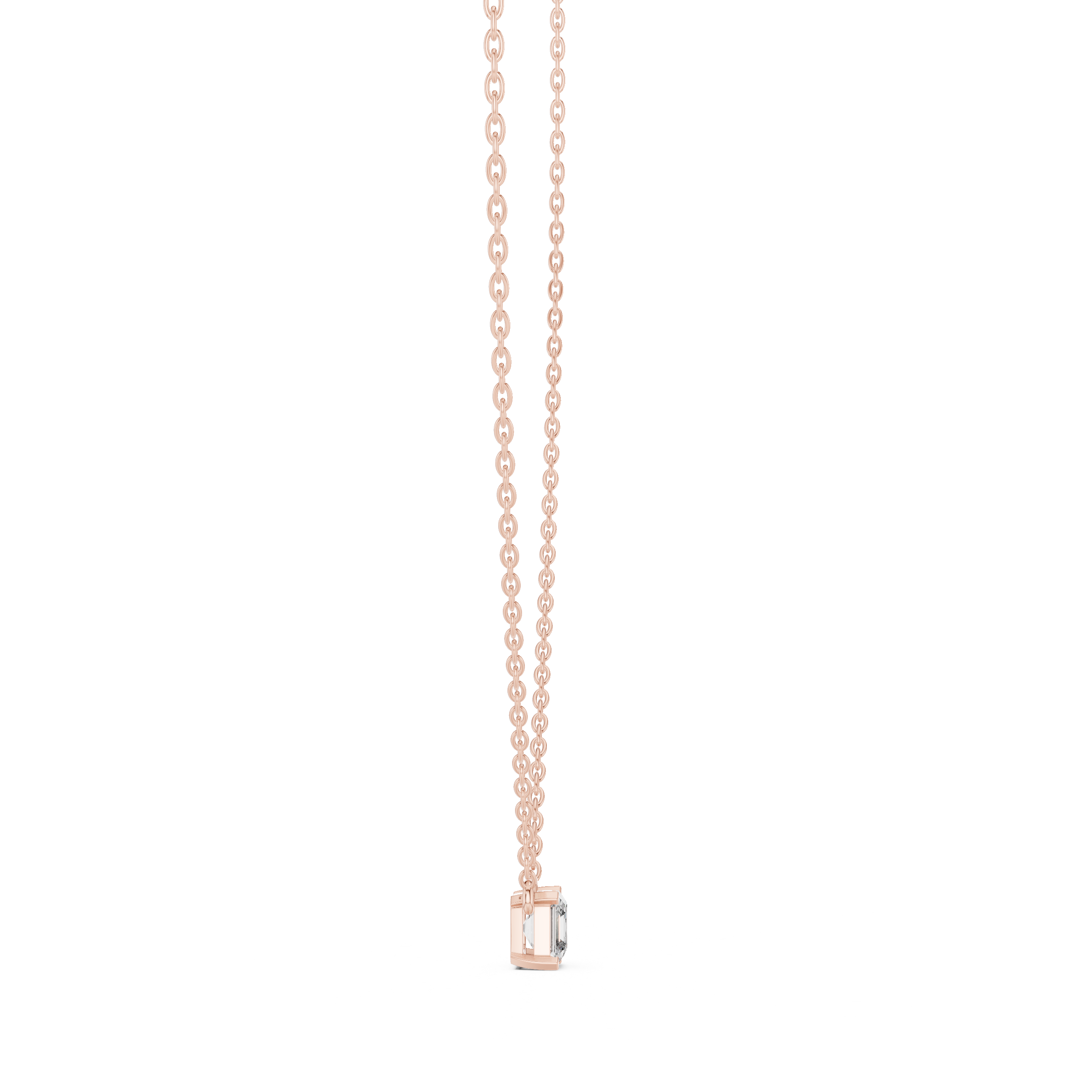 Twin Flame lab grown diamond pendant