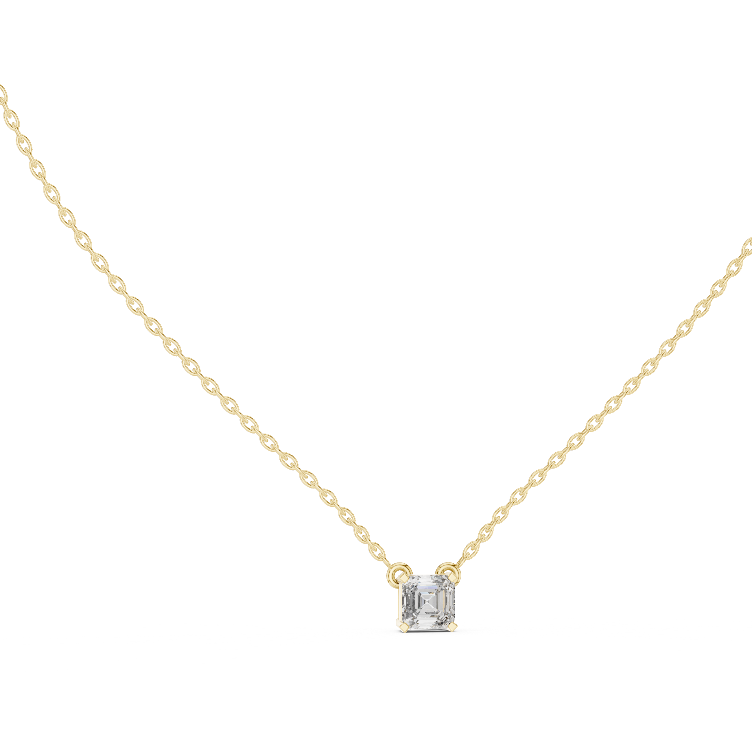 Twin Flame lab grown diamond pendant
