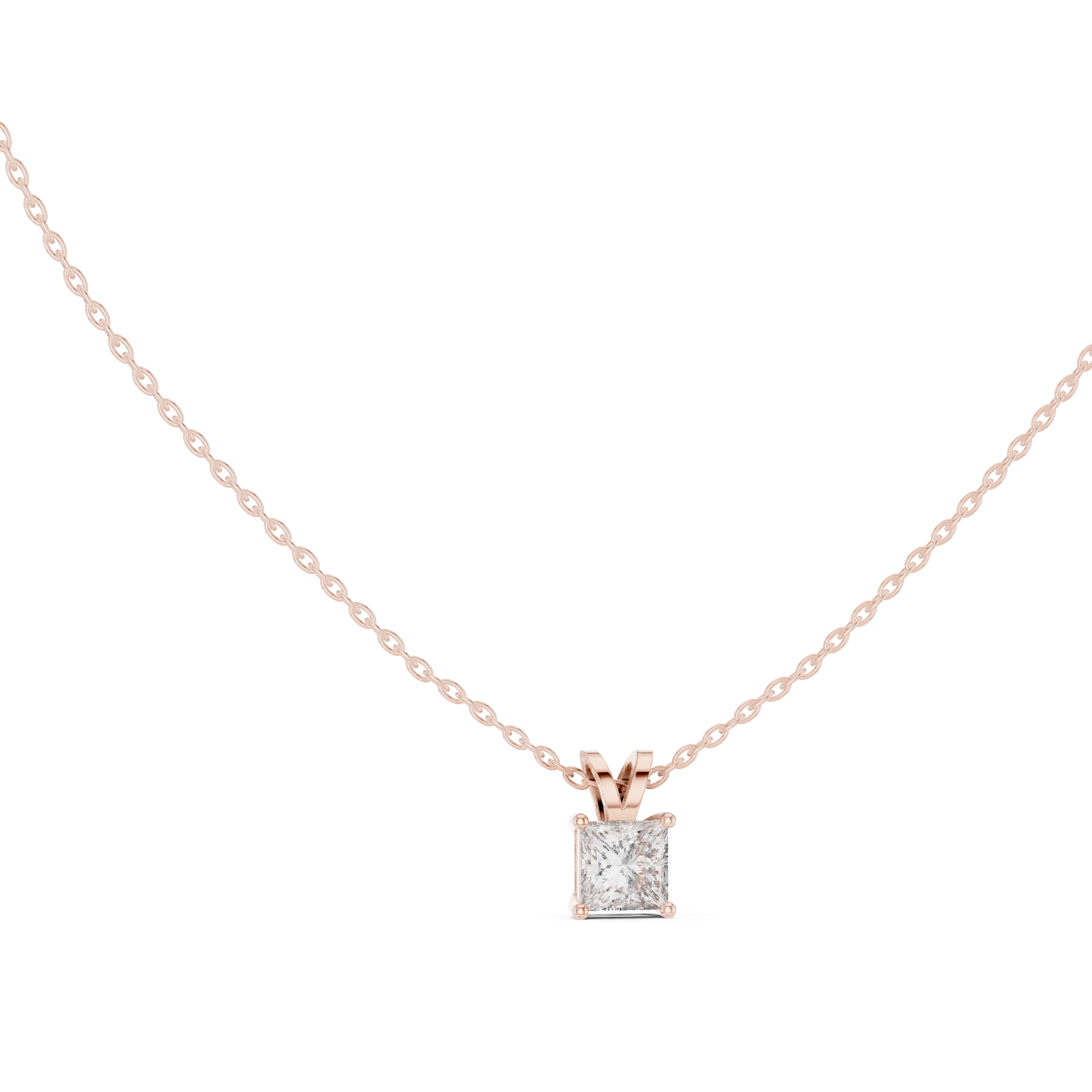 Bold Move lab grown diamond pendant