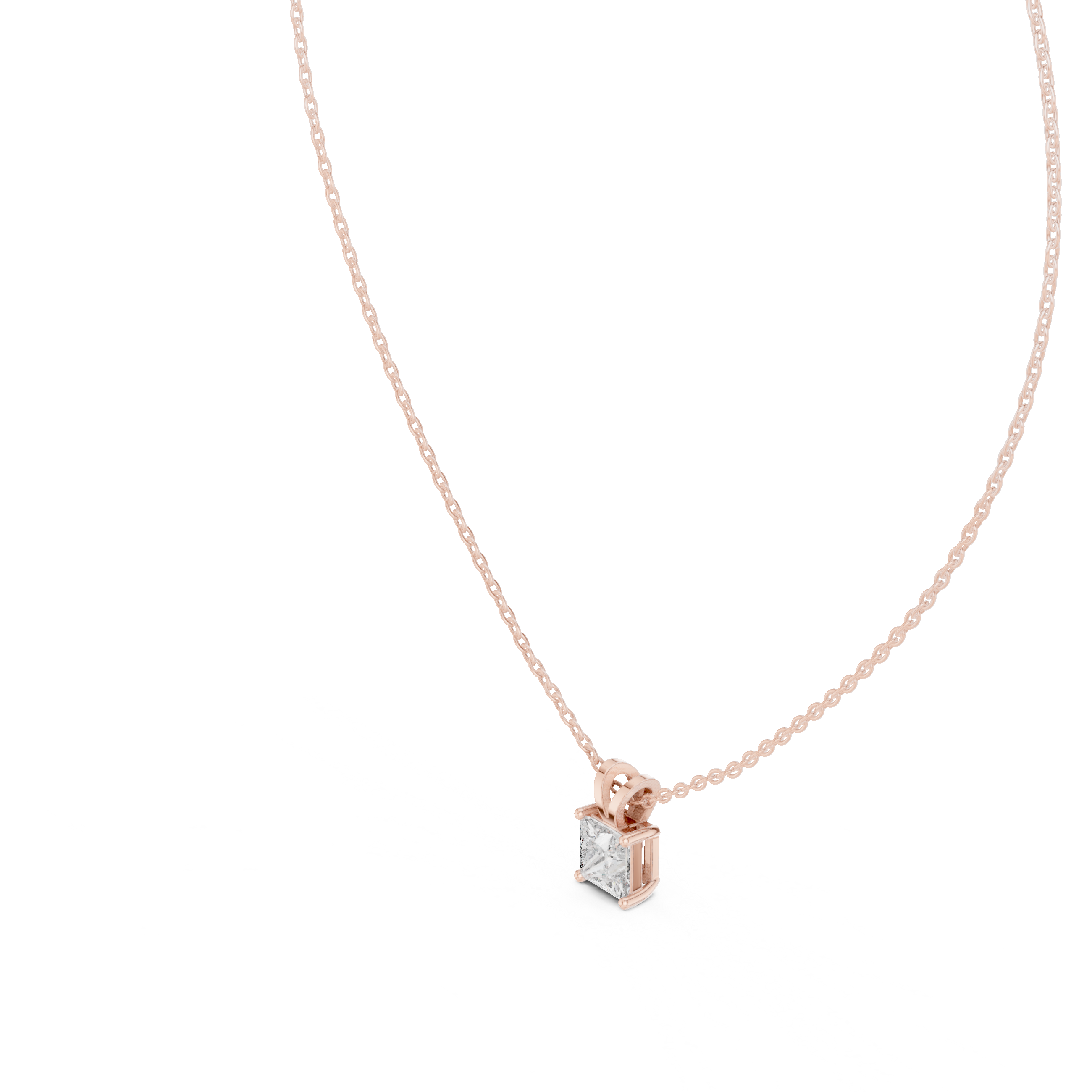 Bold Move lab grown diamond pendant