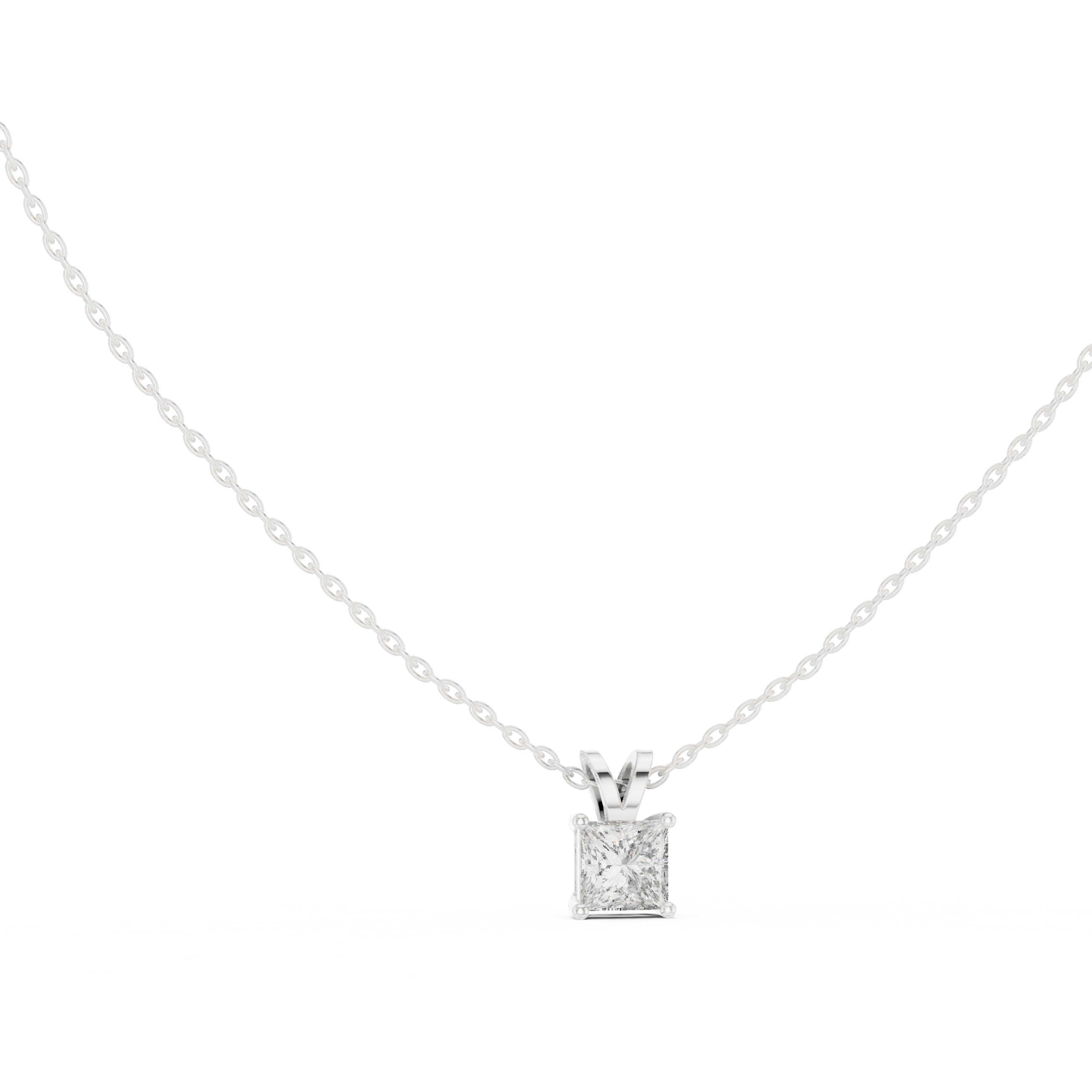Bold Move lab grown diamond pendant