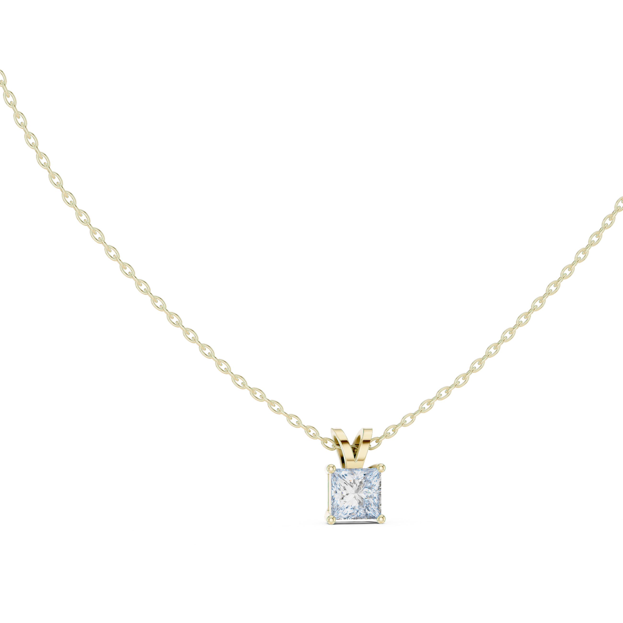 Bold Move lab grown diamond pendant