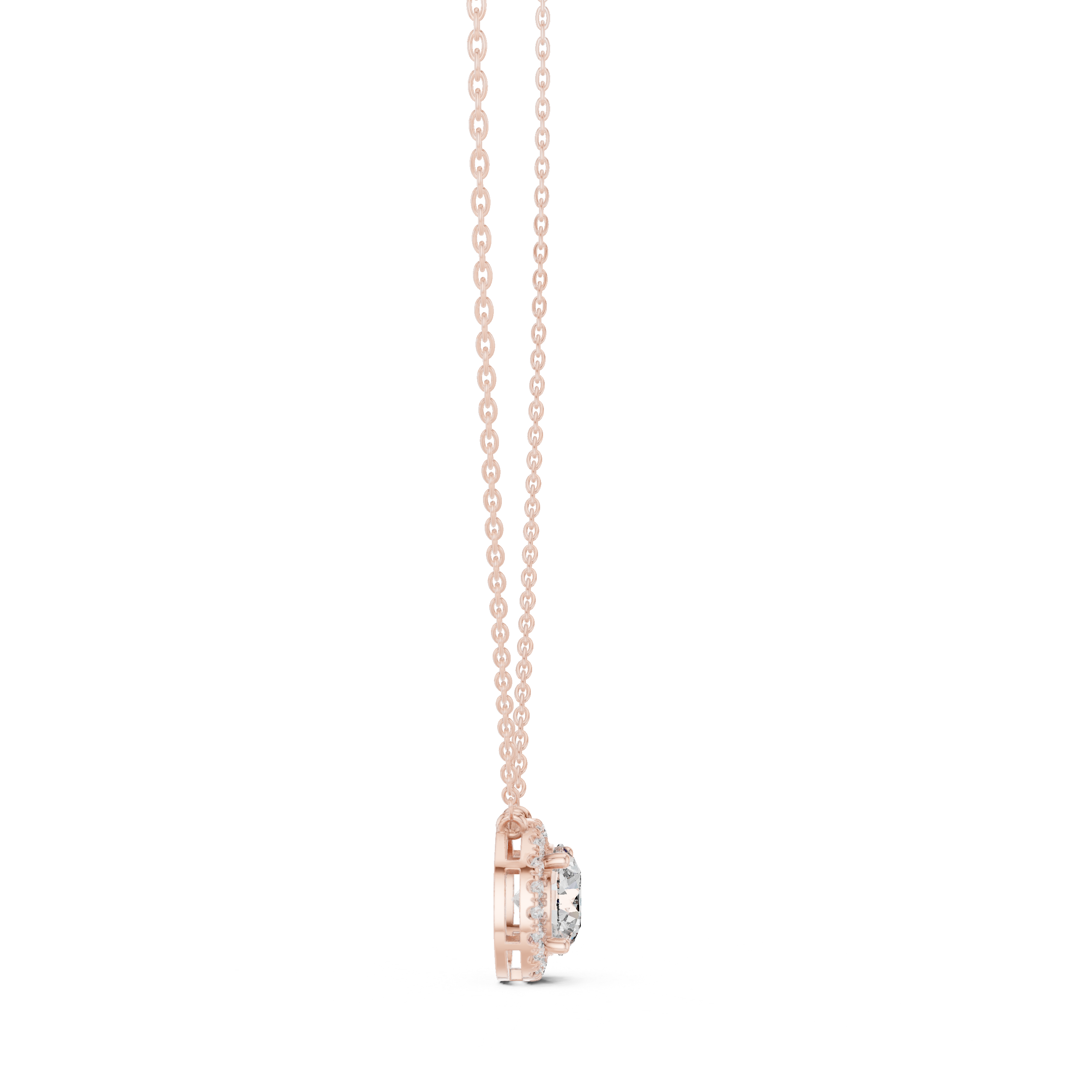 Lucky Charm lab grown diamond pendant