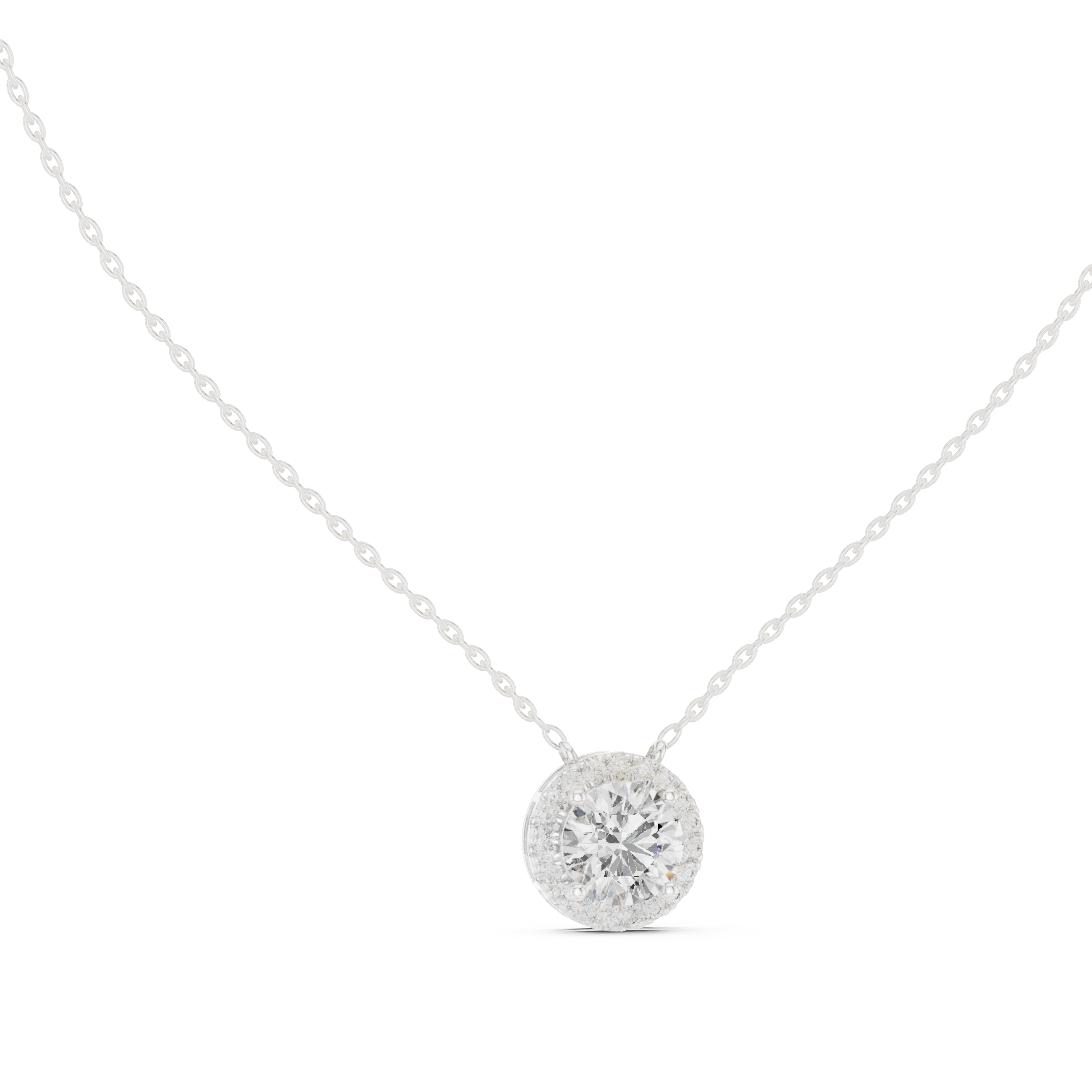 Lucky Charm lab grown diamond pendant