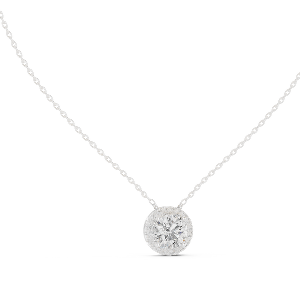Lucky Charm lab grown diamond pendant