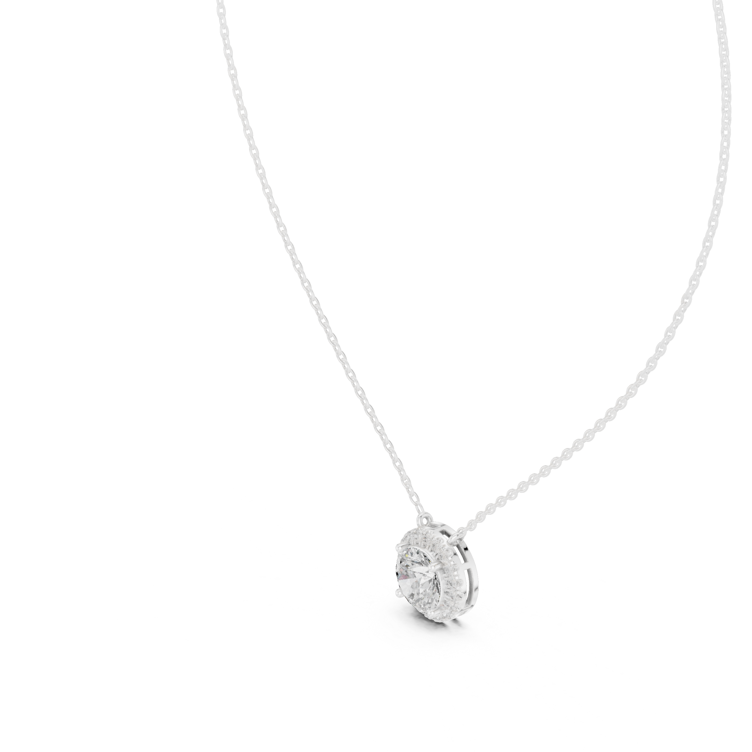 Lucky Charm lab grown diamond pendant