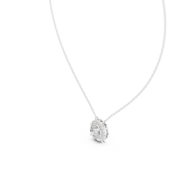 Lucky Charm lab grown diamond pendant