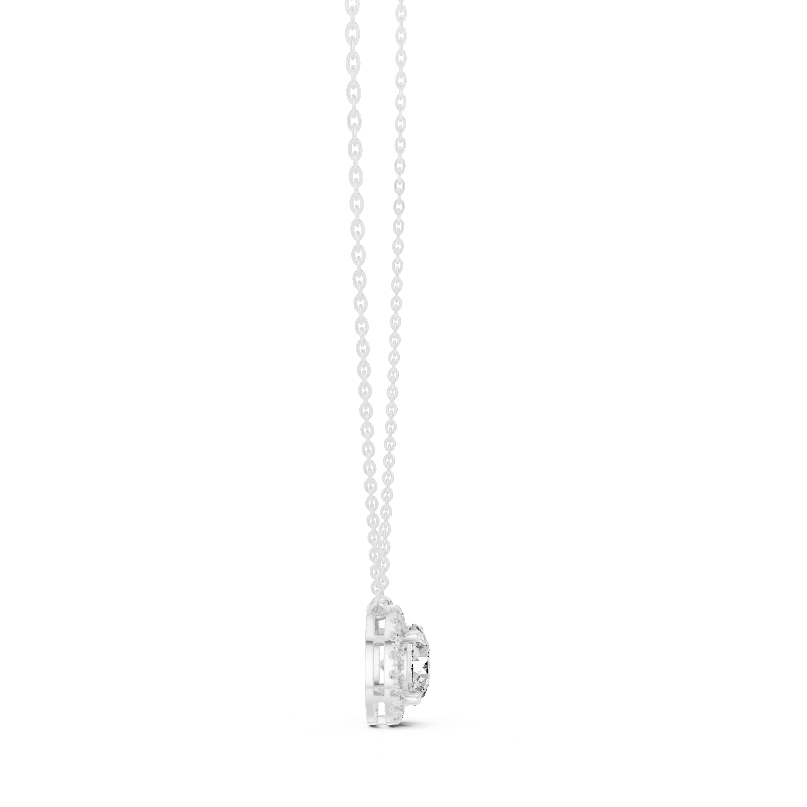 Lucky Charm lab grown diamond pendant
