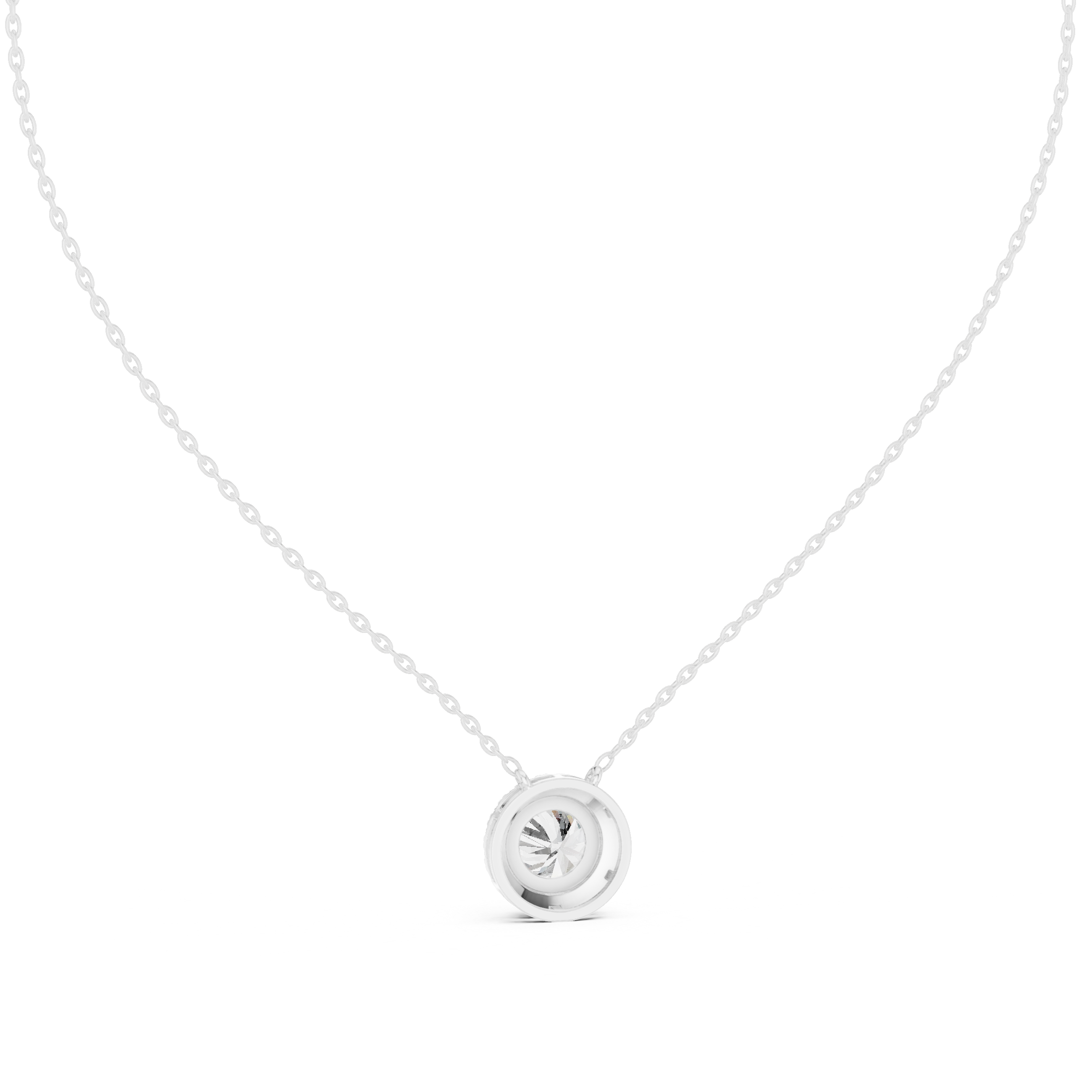 Lucky Charm lab grown diamond pendant