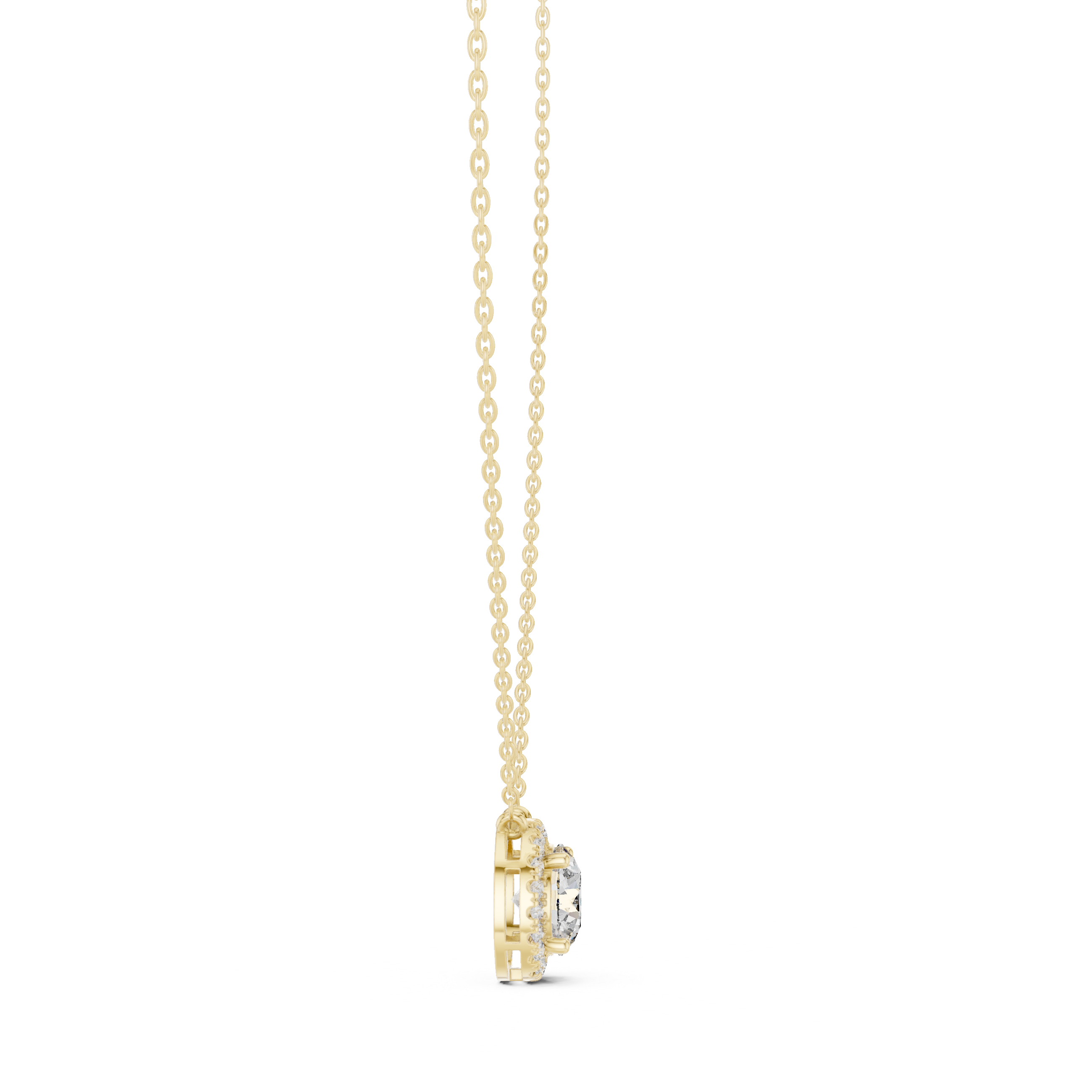 Lucky Charm lab grown diamond pendant