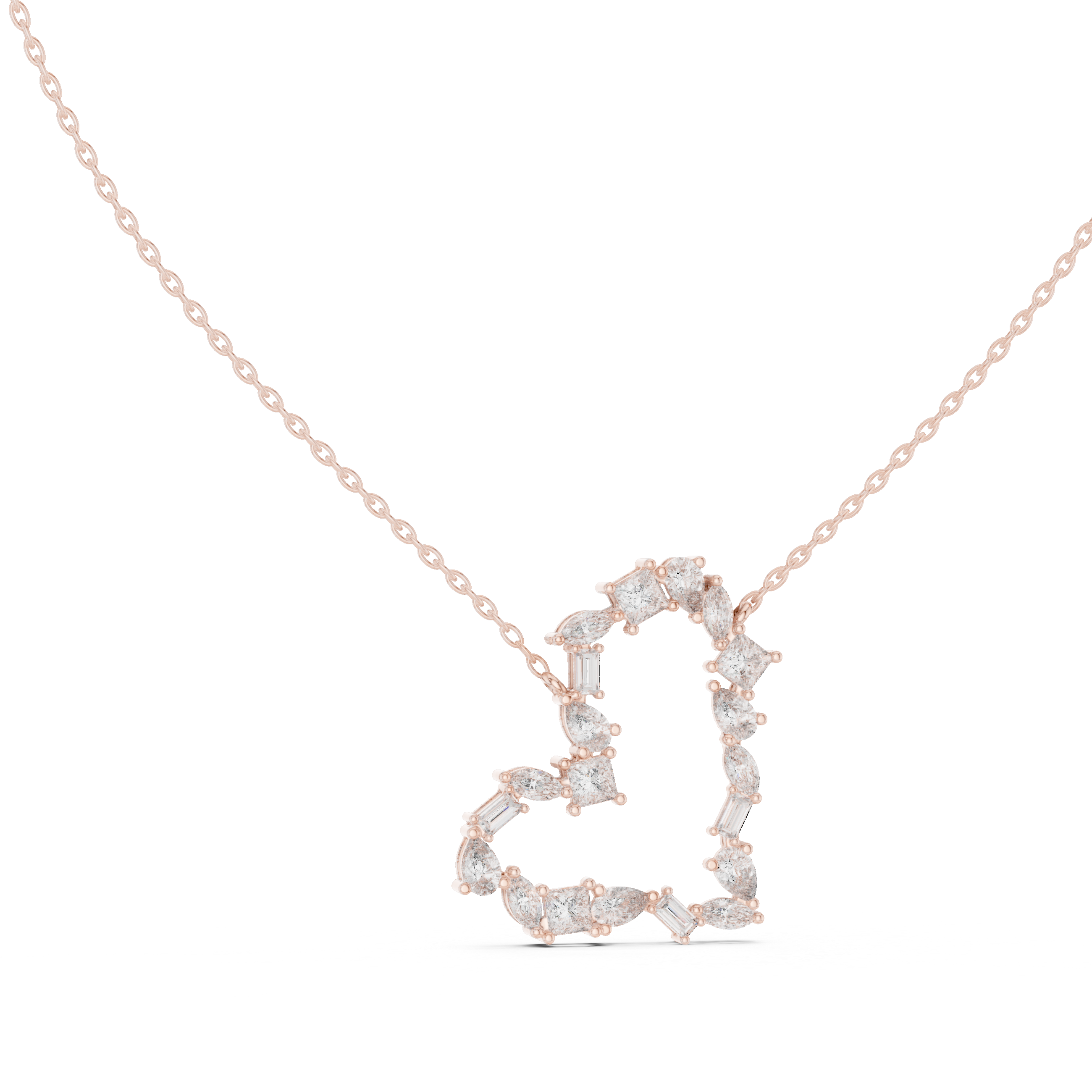 Joyful Tear lab grown diamond pendant