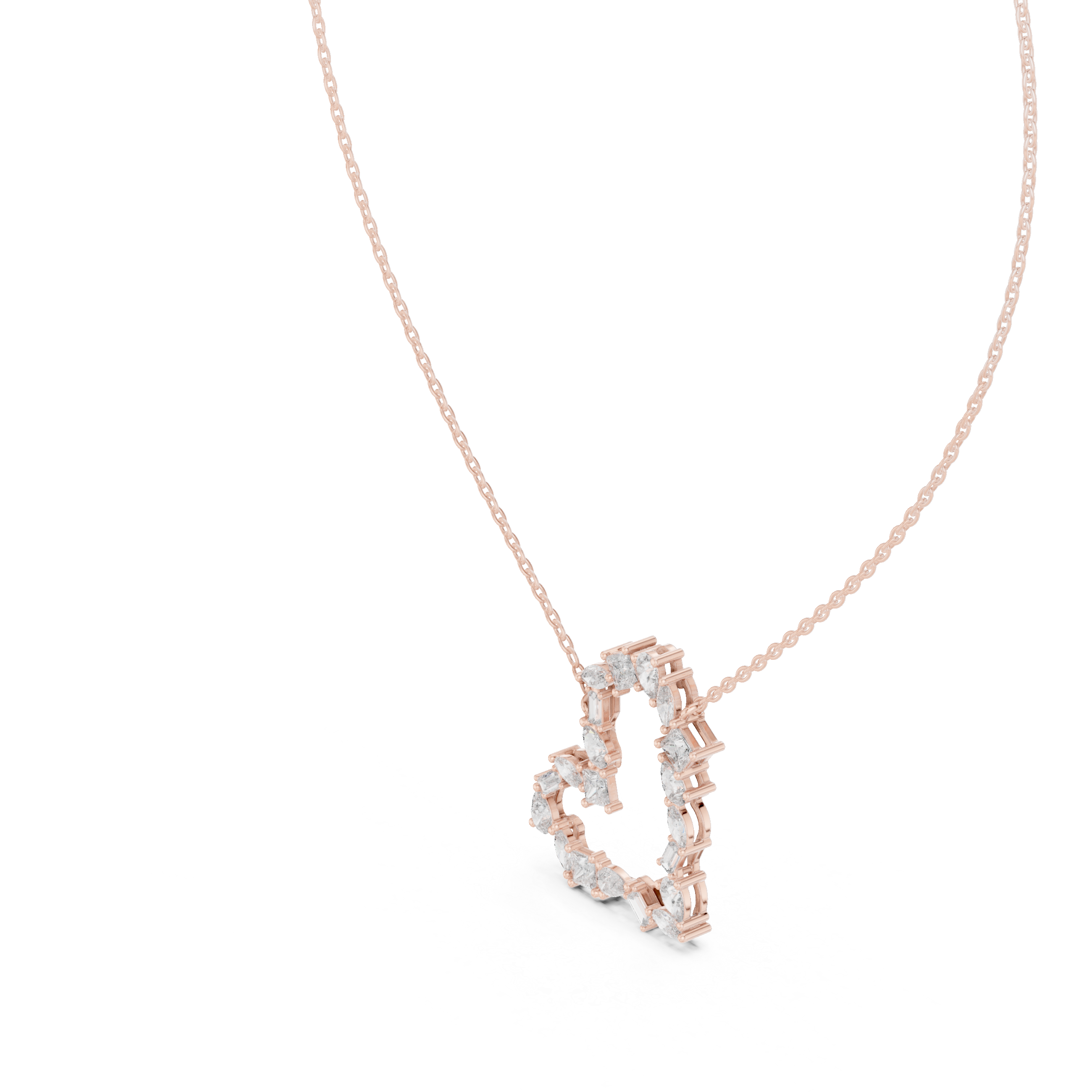Joyful Tear lab grown diamond pendant