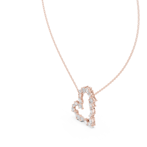 Joyful Tear lab grown diamond pendant