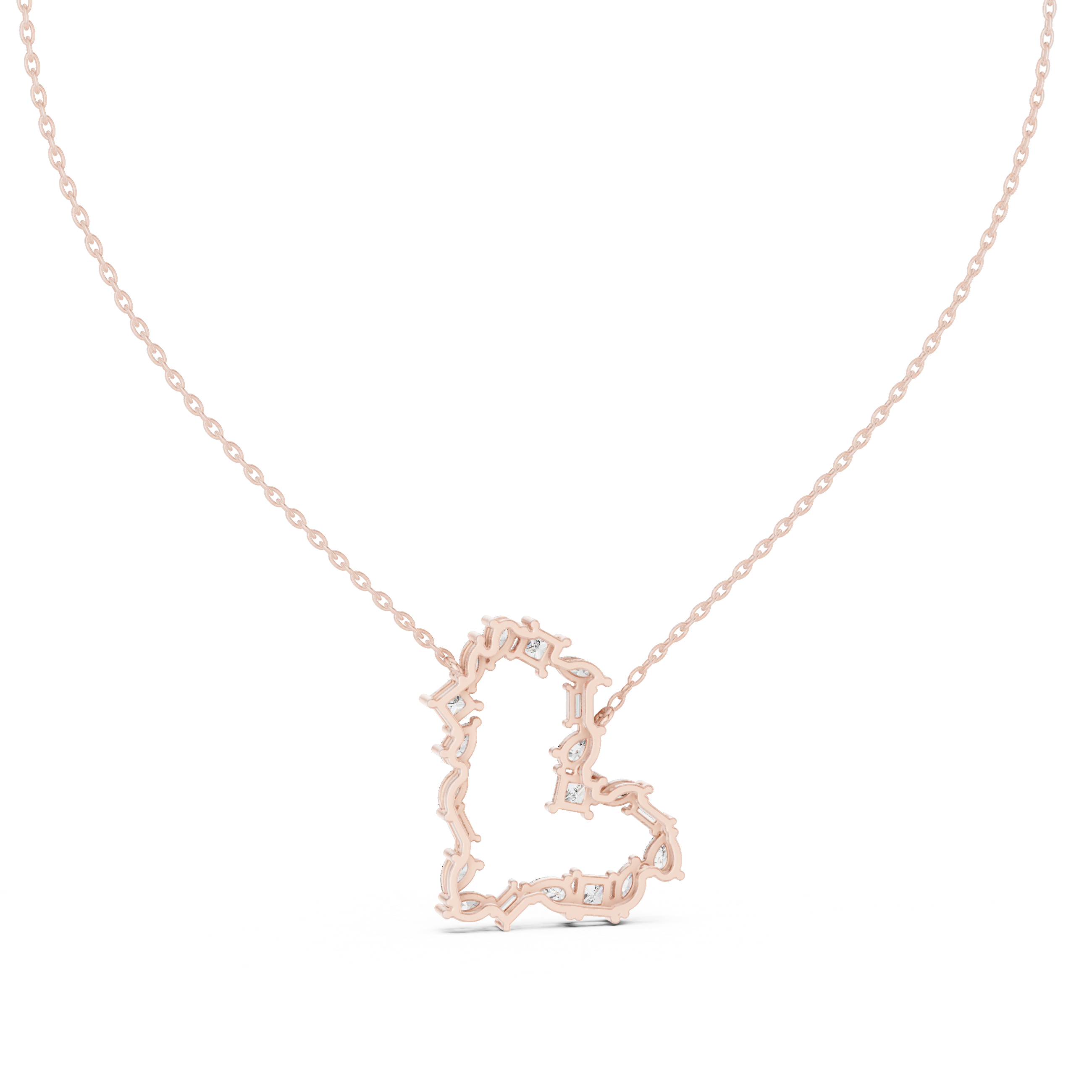 Joyful Tear lab grown diamond pendant
