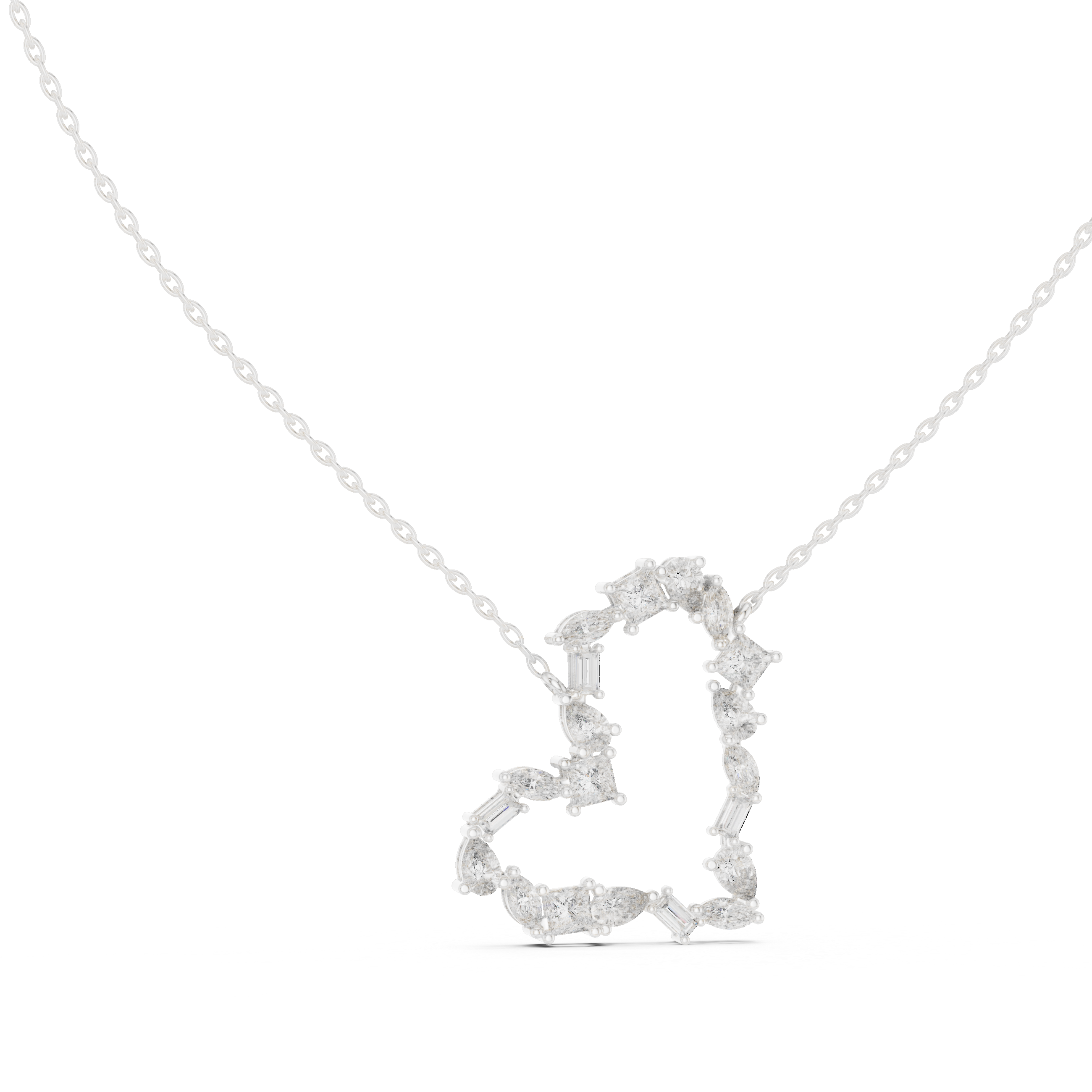 Joyful Tear lab grown diamond pendant