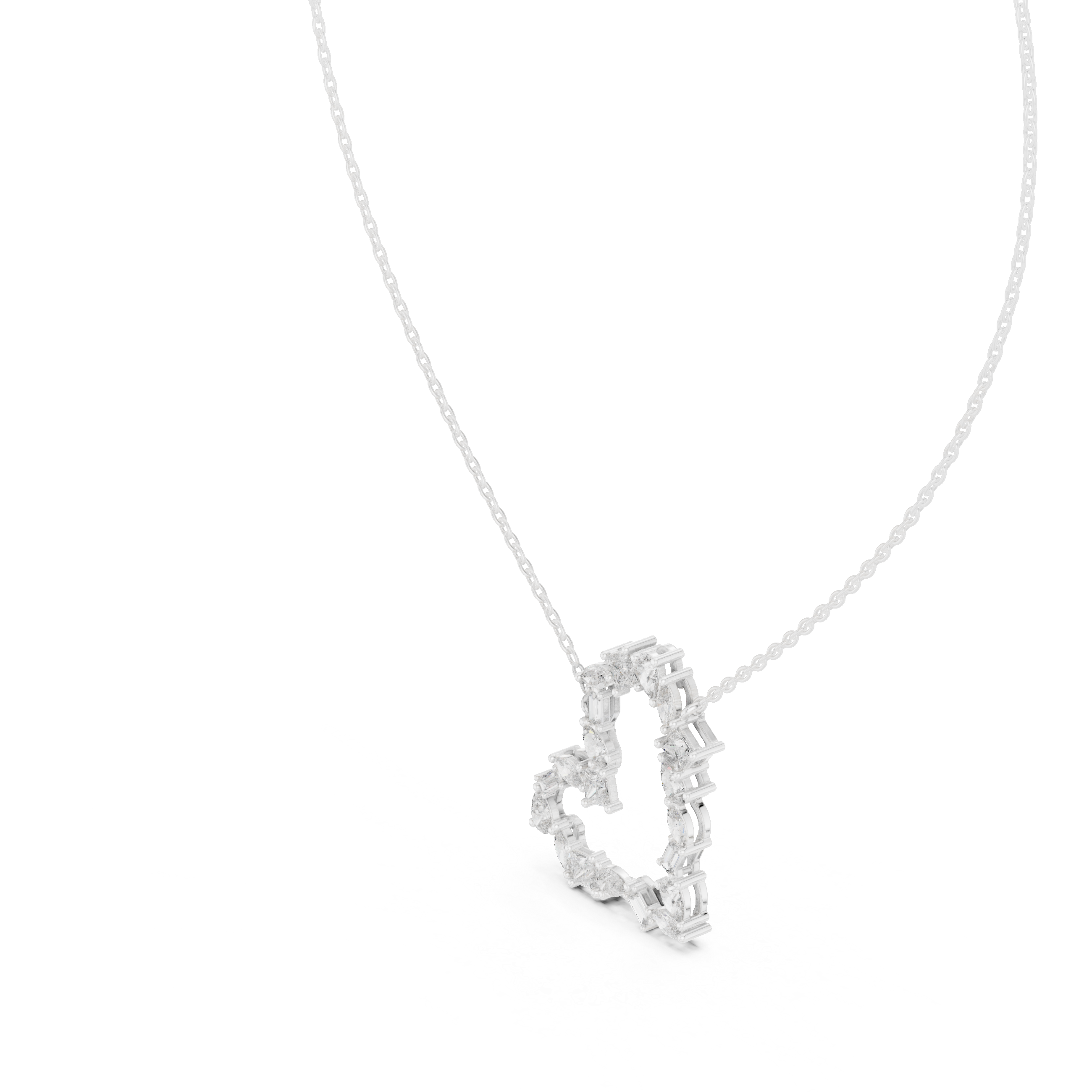 Joyful Tear lab grown diamond pendant