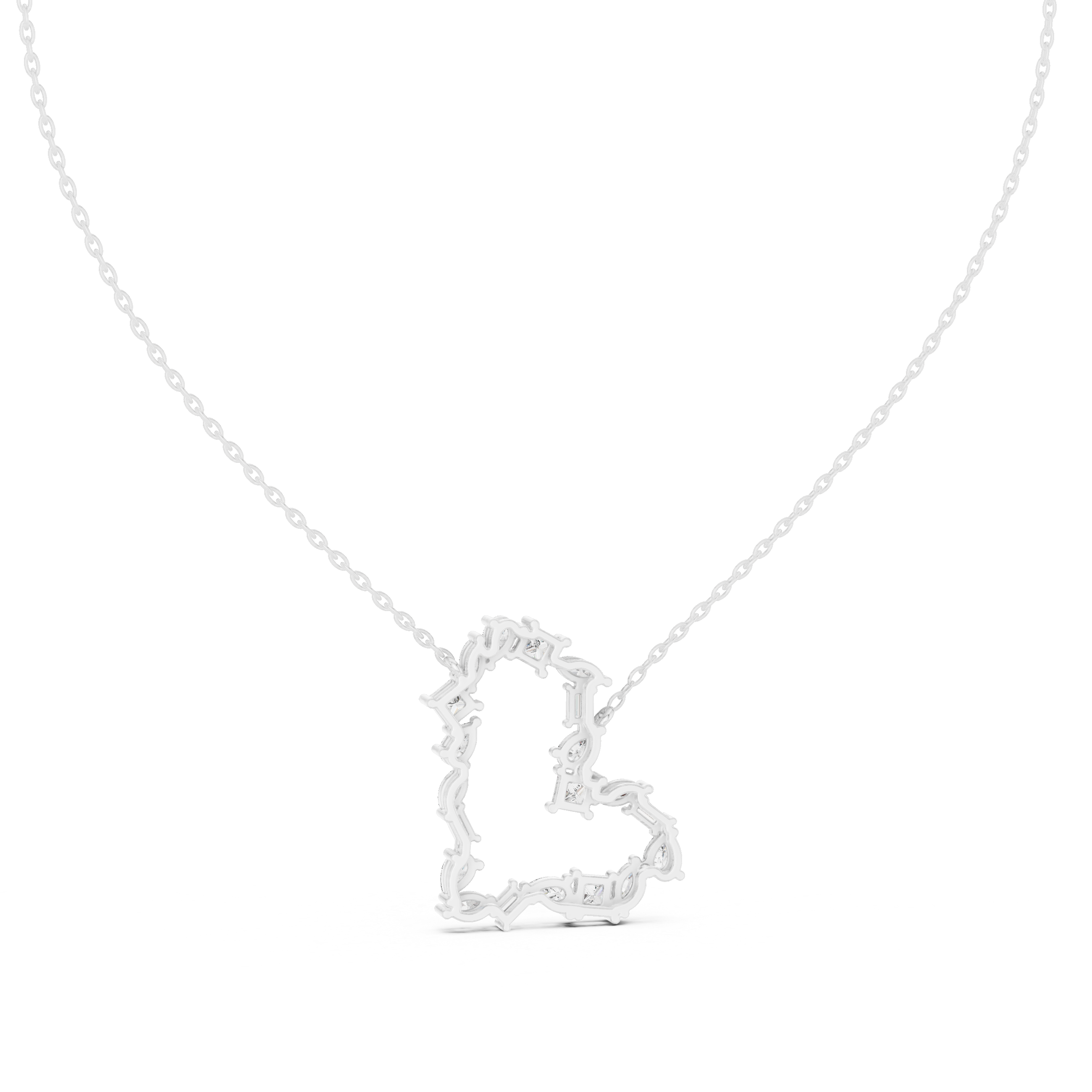 Joyful Tear lab grown diamond pendant