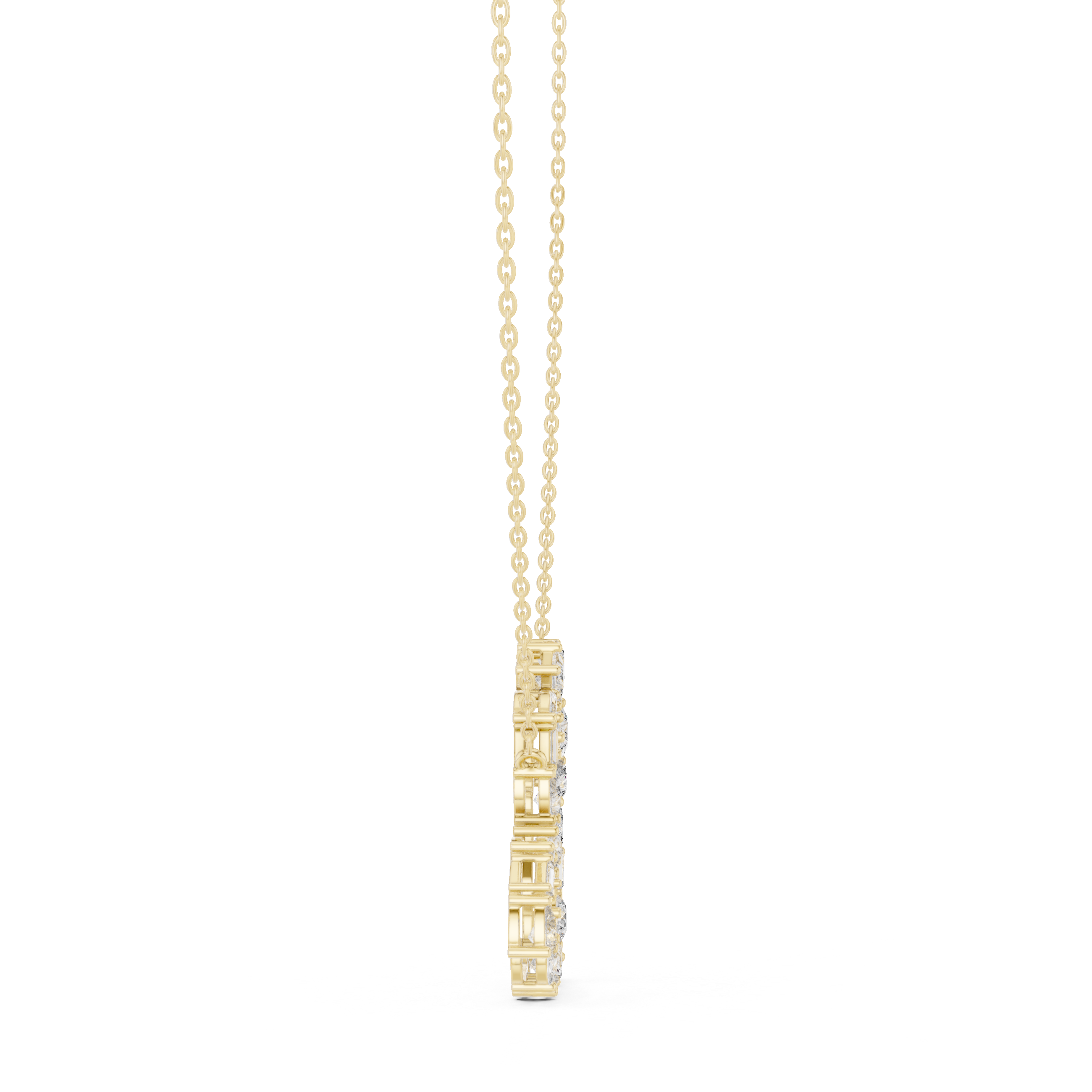 Joyful Tear lab grown diamond pendant